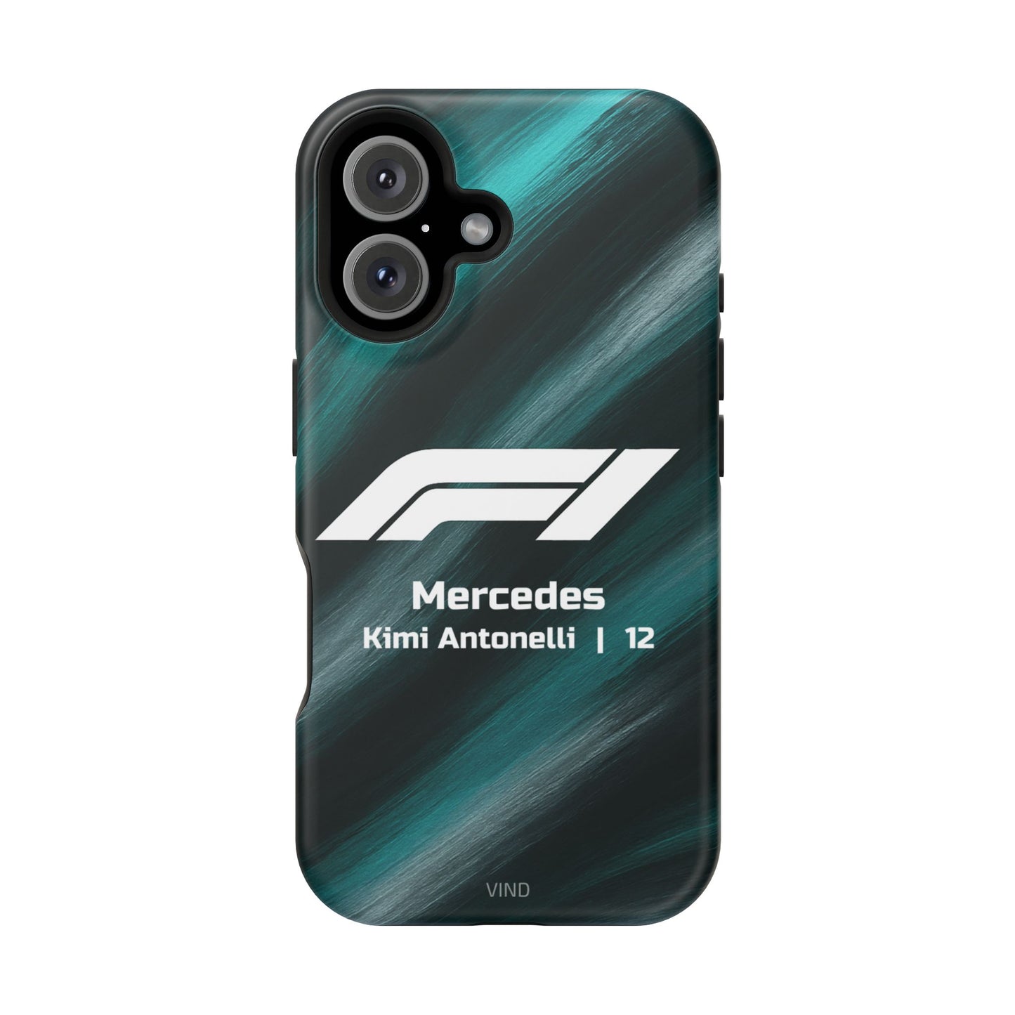Kimi Antonelli Mercedes F1 Phone Case – 2025 Season Official Design | MagSafe