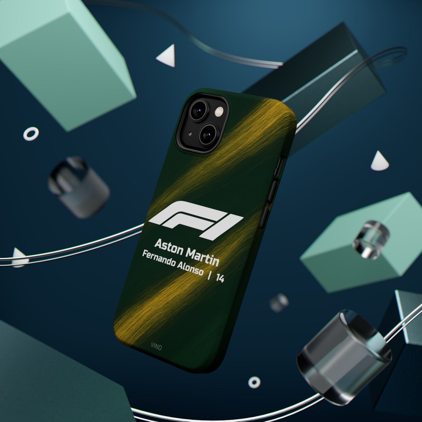 Fernando Alonso Aston Martin F1 Phone Case – 2025 Season Official Design | MagSafe