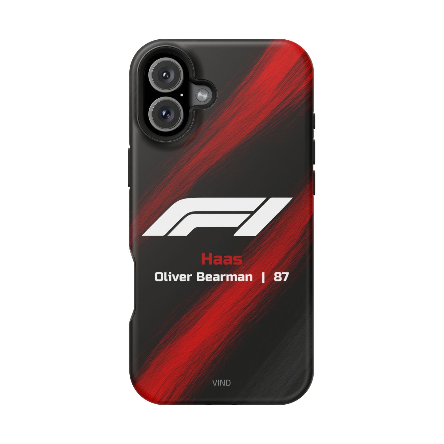 Oliver Bearman Haas F1 Phone Case – 2025 Season Official Design | MagSafe