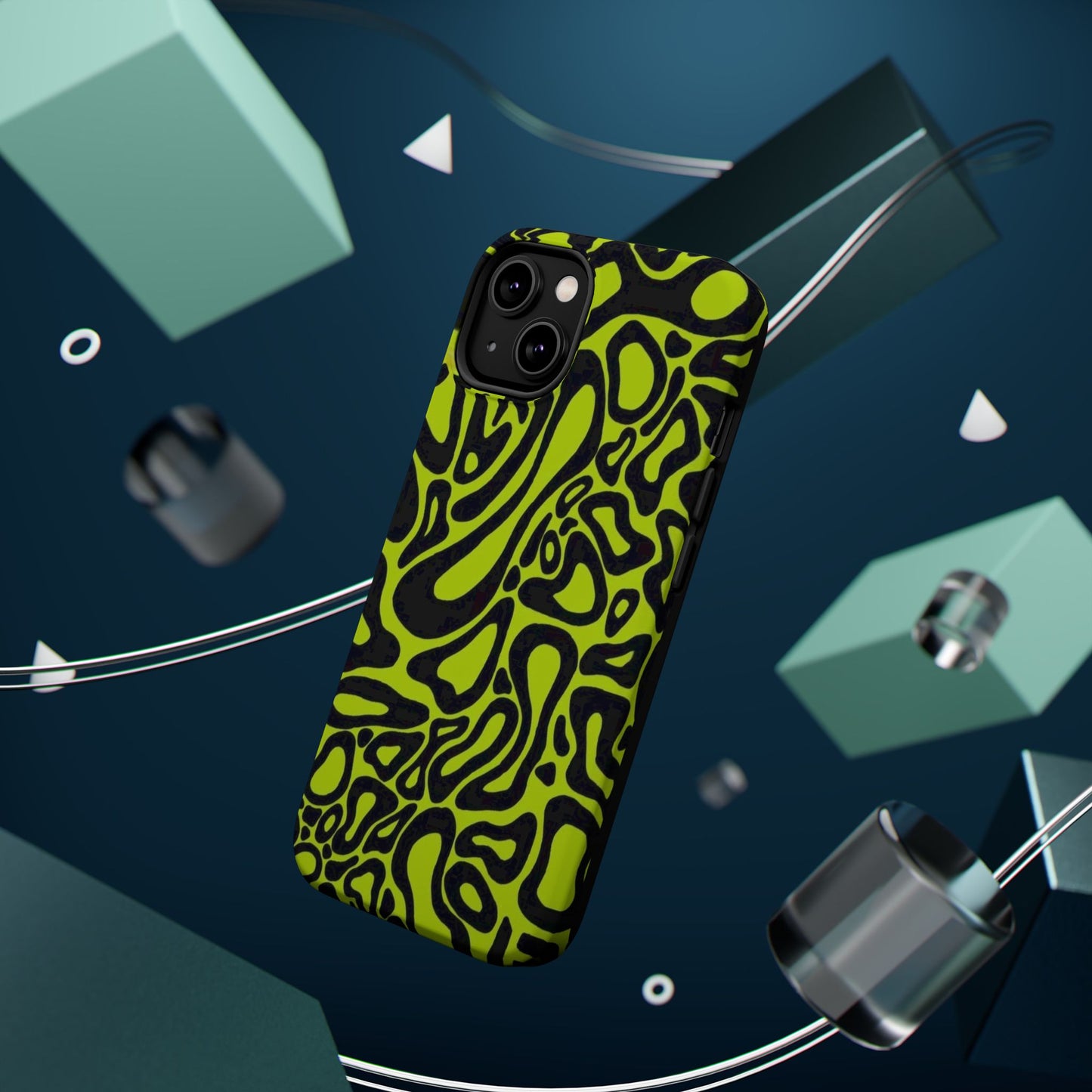 McLaren Formula 1 Phone Case – Neon Green Abstract Design