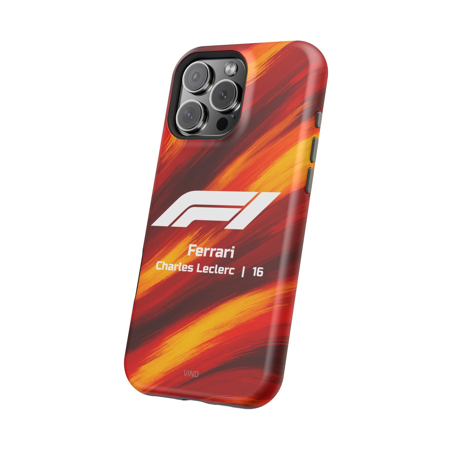 Charles Leclerc Ferrari F1 Phone Case – 2025 Season Official Design | MagSafe
