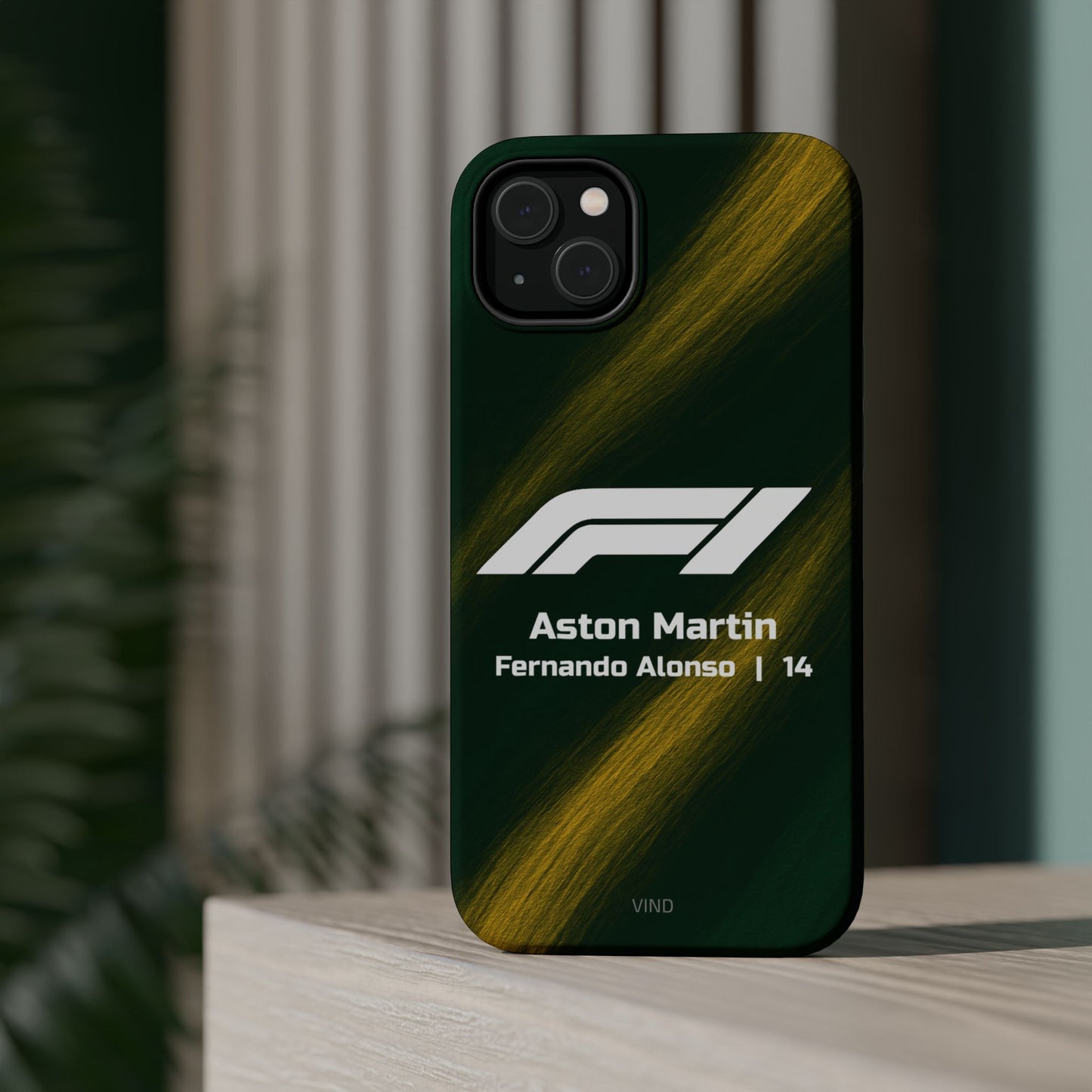 Fernando Alonso Aston Martin F1 Phone Case – 2025 Season Official Design | MagSafe