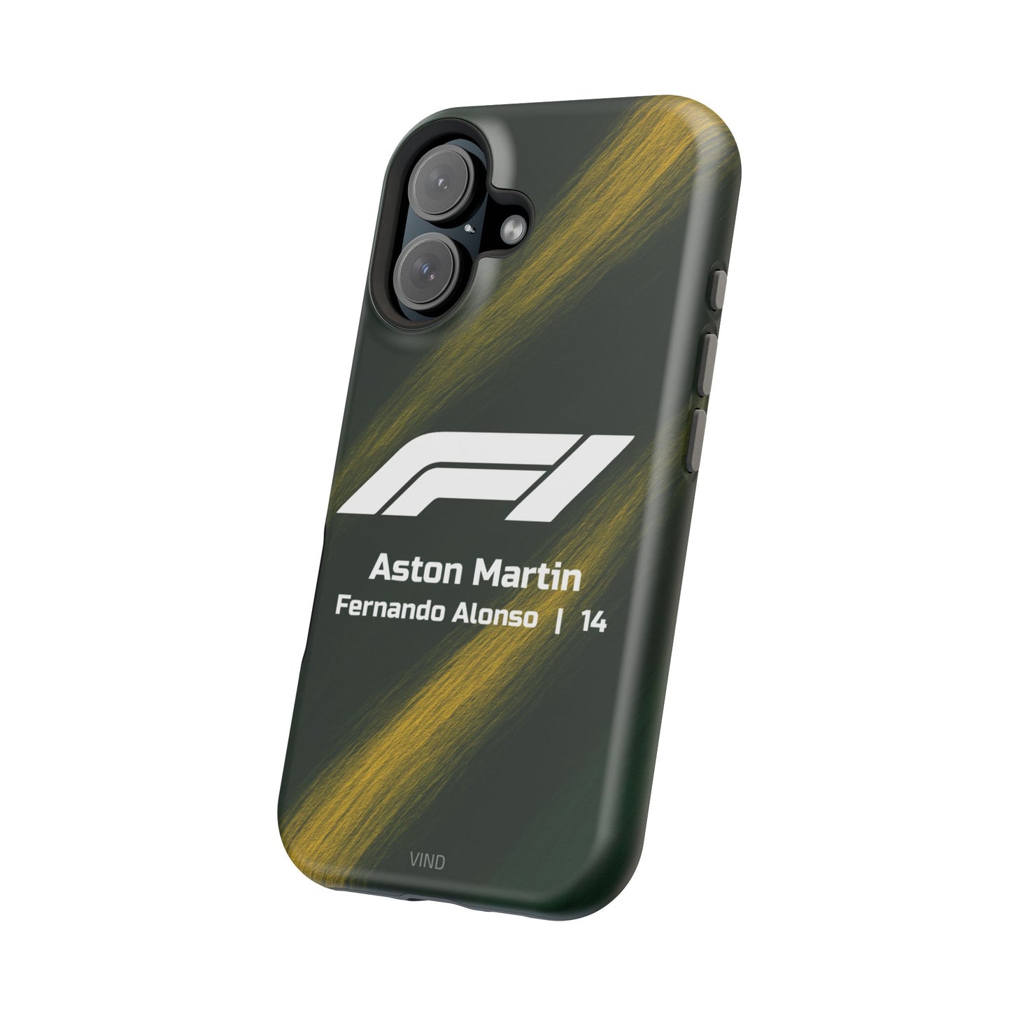 Fernando Alonso Aston Martin F1 Phone Case – 2025 Season Official Design | MagSafe