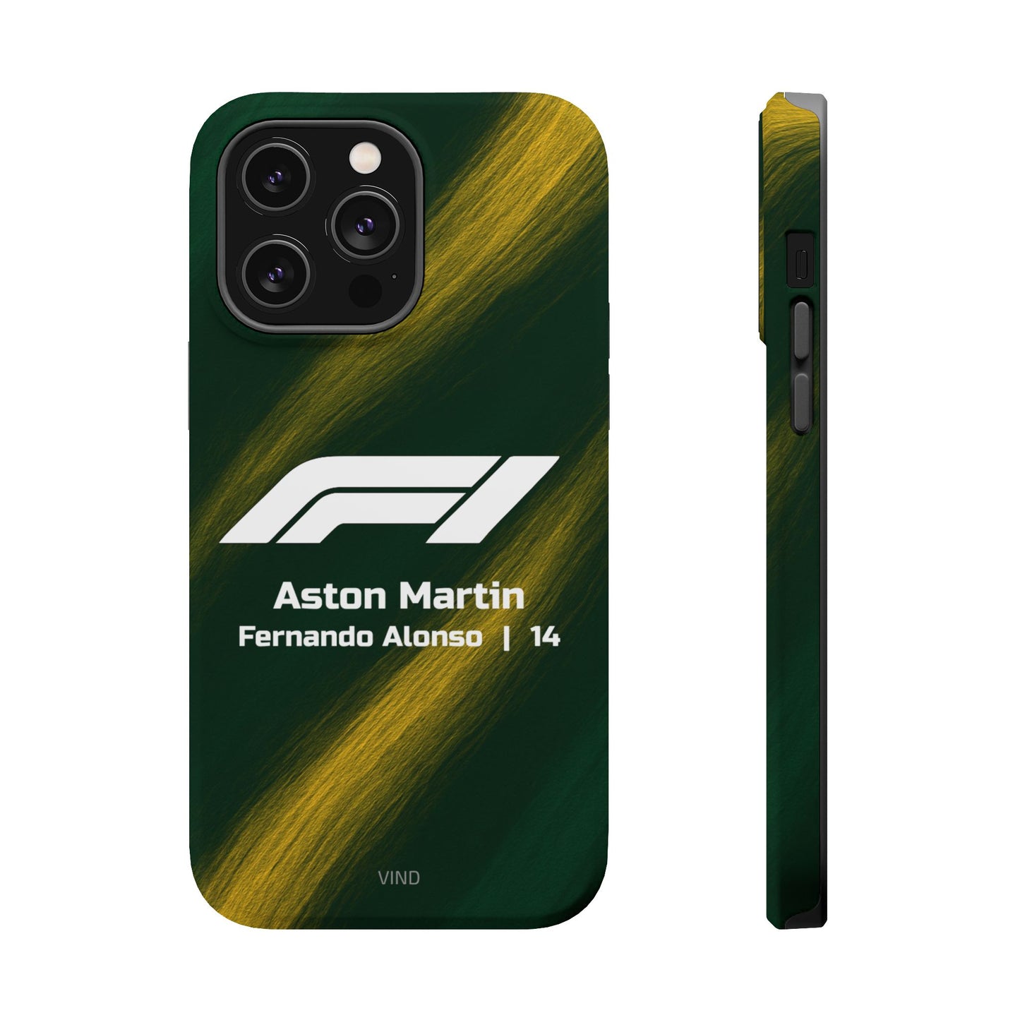 Fernando Alonso Aston Martin F1 Phone Case – 2025 Season Official Design | MagSafe