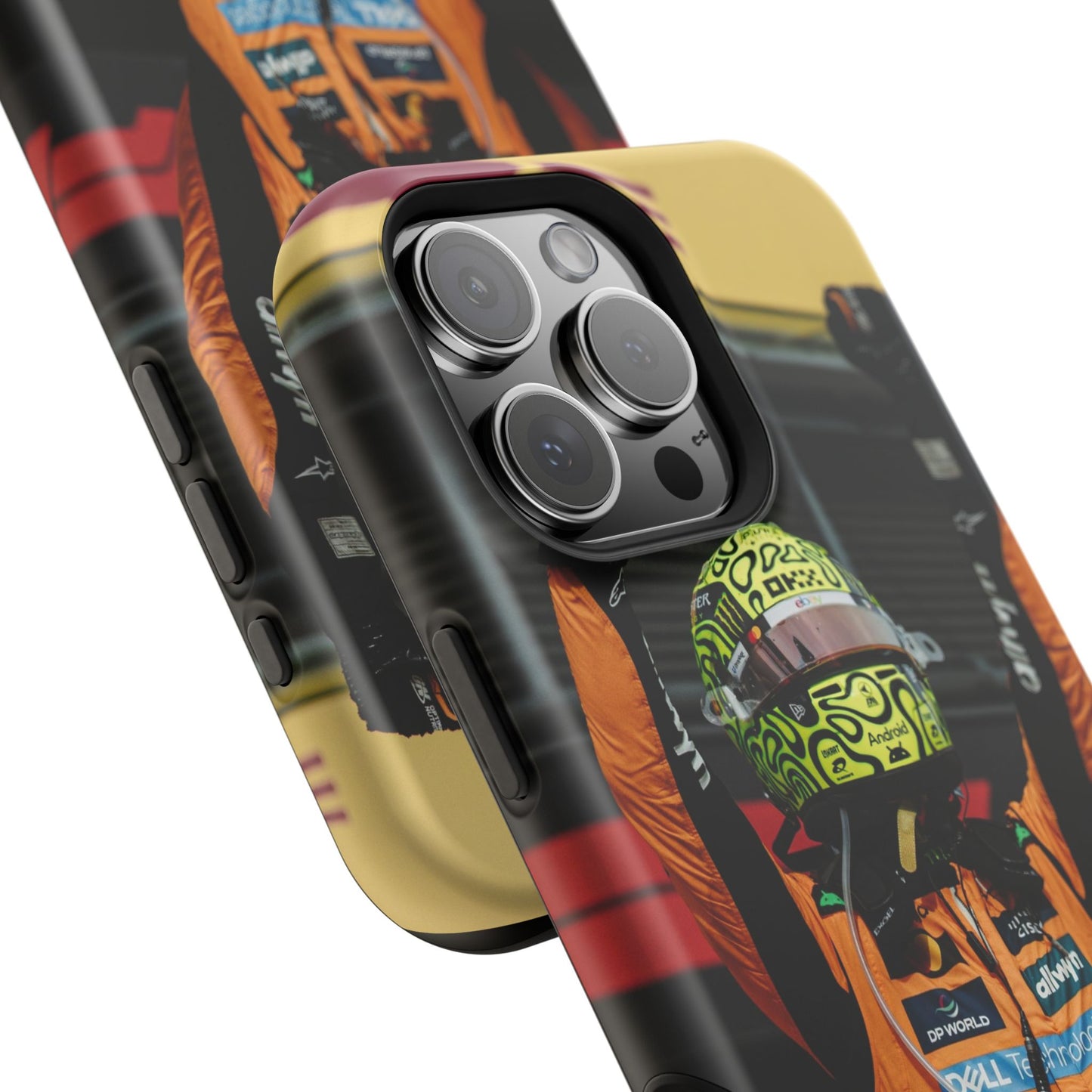 Lando Norris Phone Case – Neon Helmet Edition