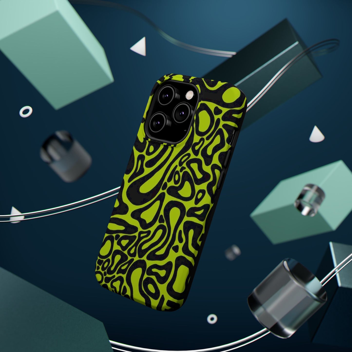 McLaren Formula 1 Phone Case – Neon Green Abstract Design