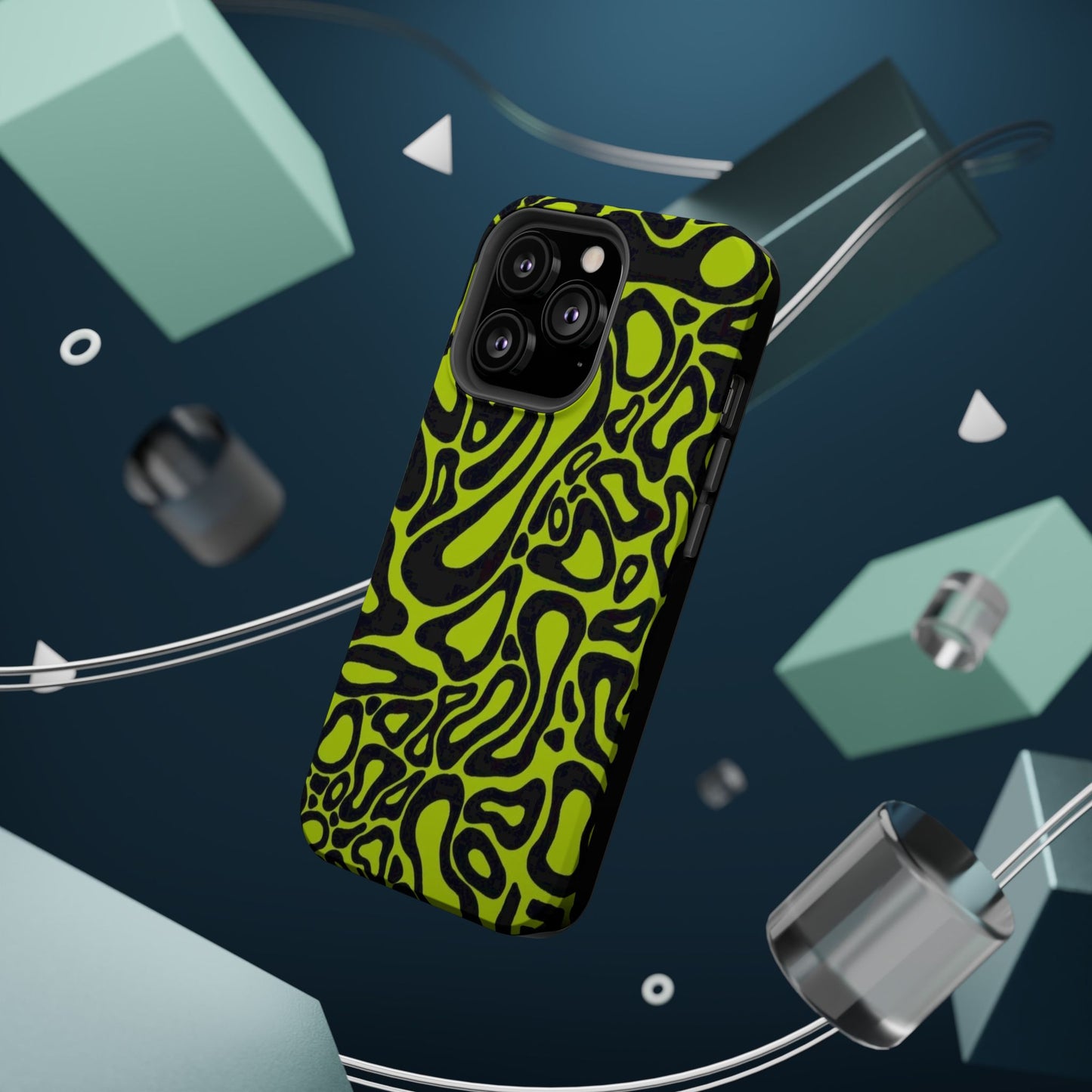 McLaren Formula 1 Phone Case – Neon Green Abstract Design