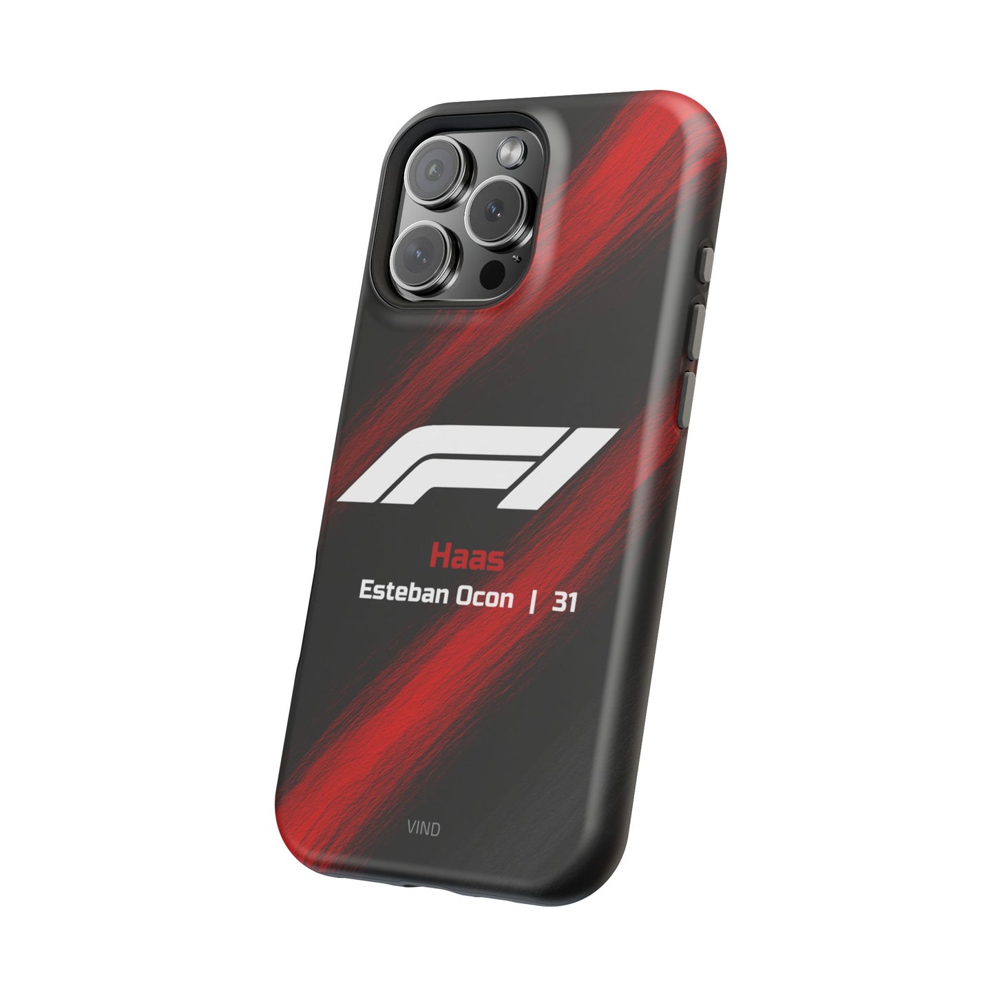 Esteban Ocon Haas F1 Phone Case – 2025 Season Official Design | MagSafe