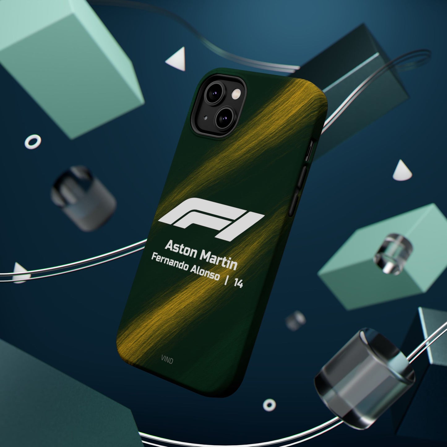 Fernando Alonso Aston Martin F1 Phone Case – 2025 Season Official Design | MagSafe