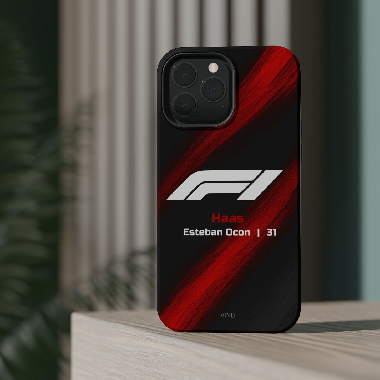 Esteban Ocon Haas F1 Phone Case – 2025 Season Official Design | MagSafe