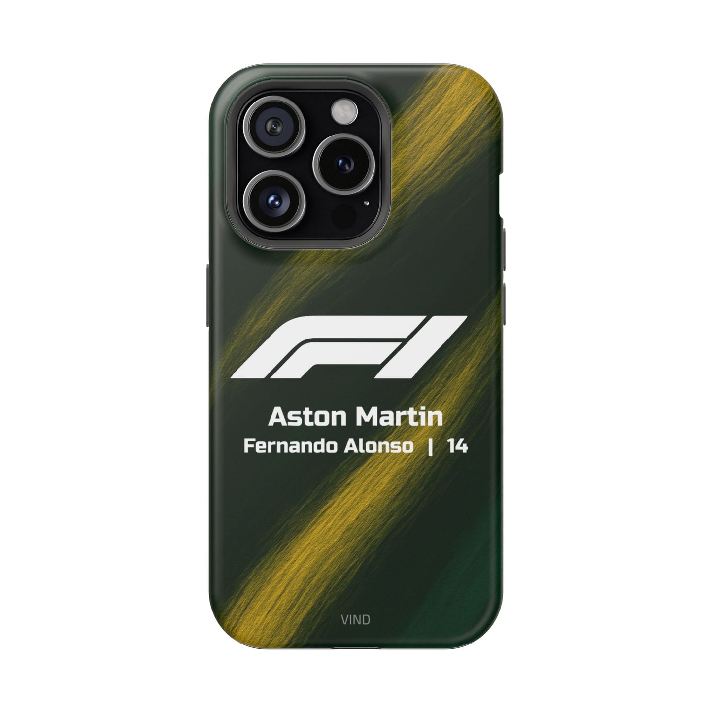 Fernando Alonso Aston Martin F1 Phone Case – 2025 Season Official Design | MagSafe
