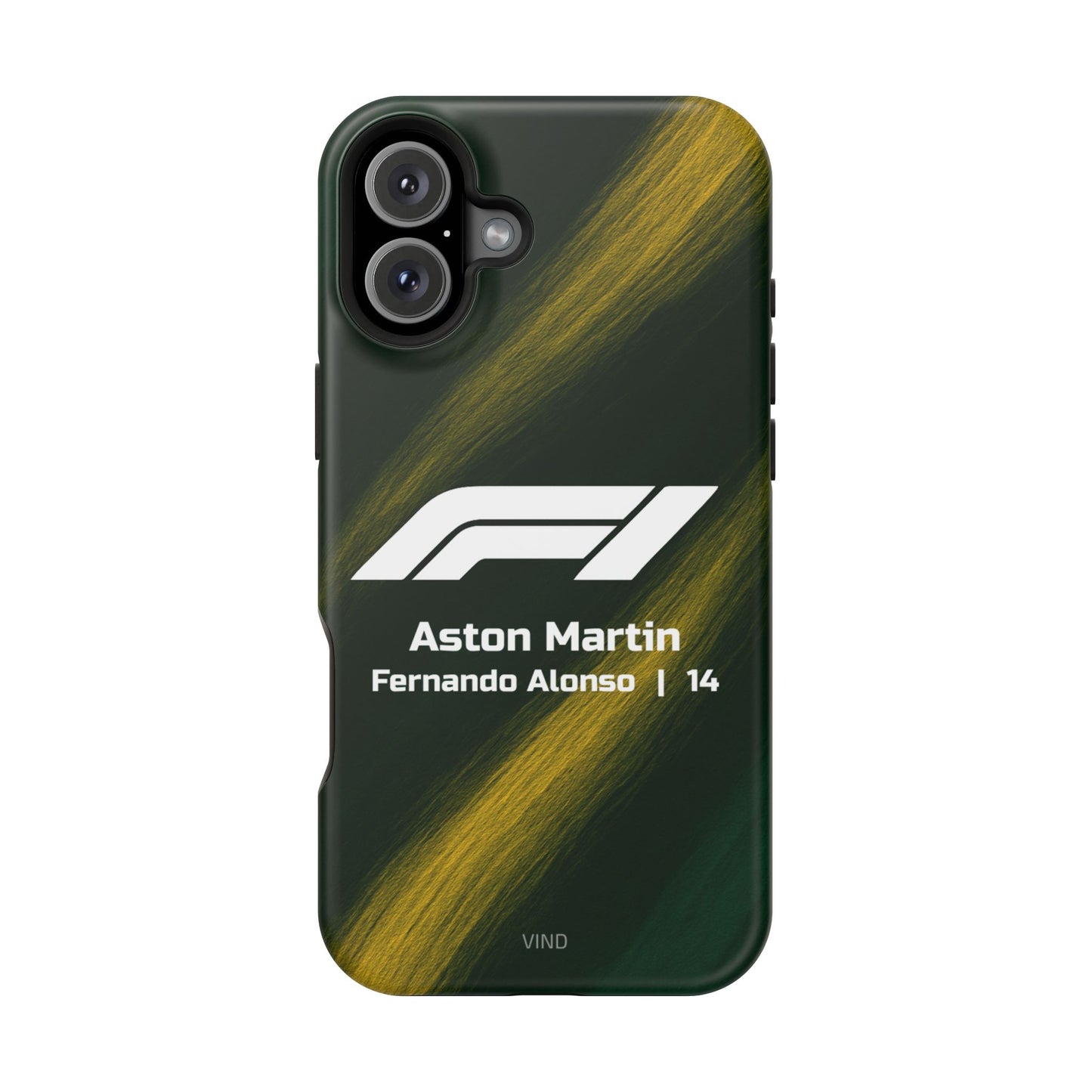 Fernando Alonso Aston Martin F1 Phone Case – 2025 Season Official Design | MagSafe