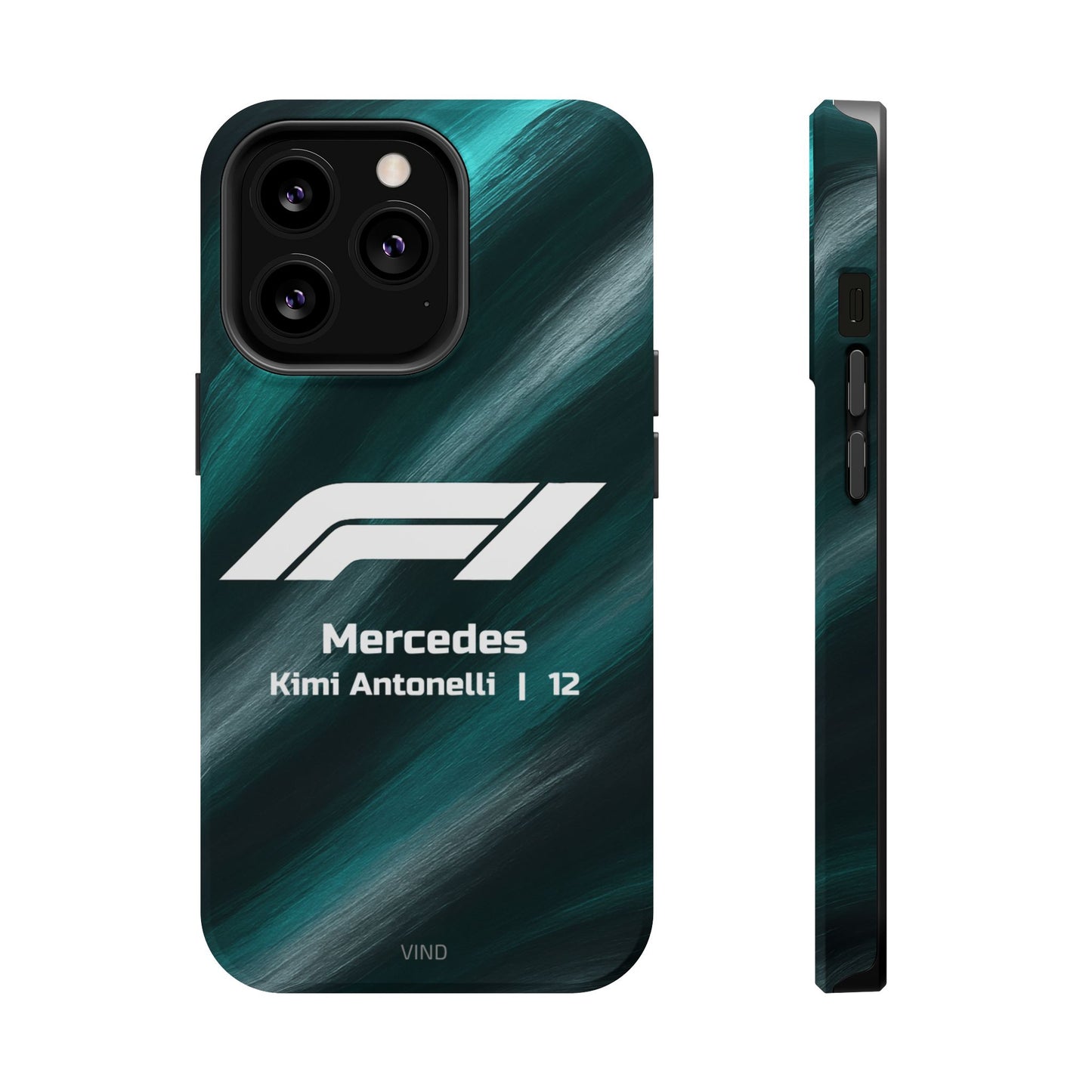 Kimi Antonelli Mercedes F1 Phone Case – 2025 Season Official Design | MagSafe