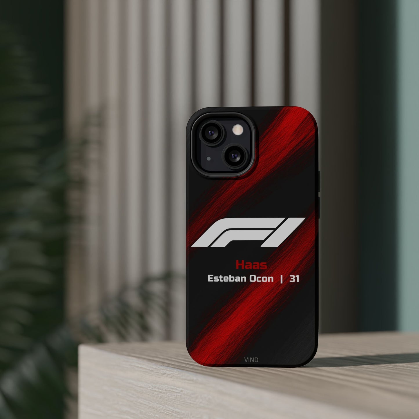 Esteban Ocon Haas F1 Phone Case – 2025 Season Official Design | MagSafe