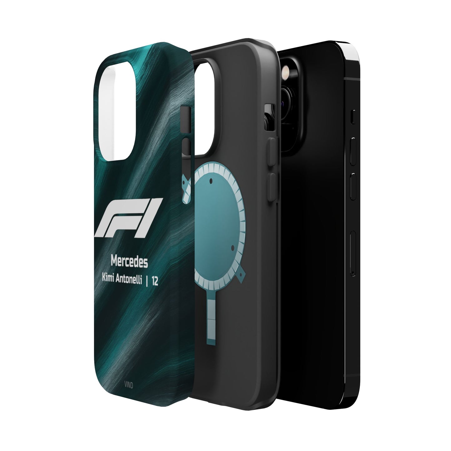 Kimi Antonelli Mercedes F1 Phone Case – 2025 Season Official Design | MagSafe