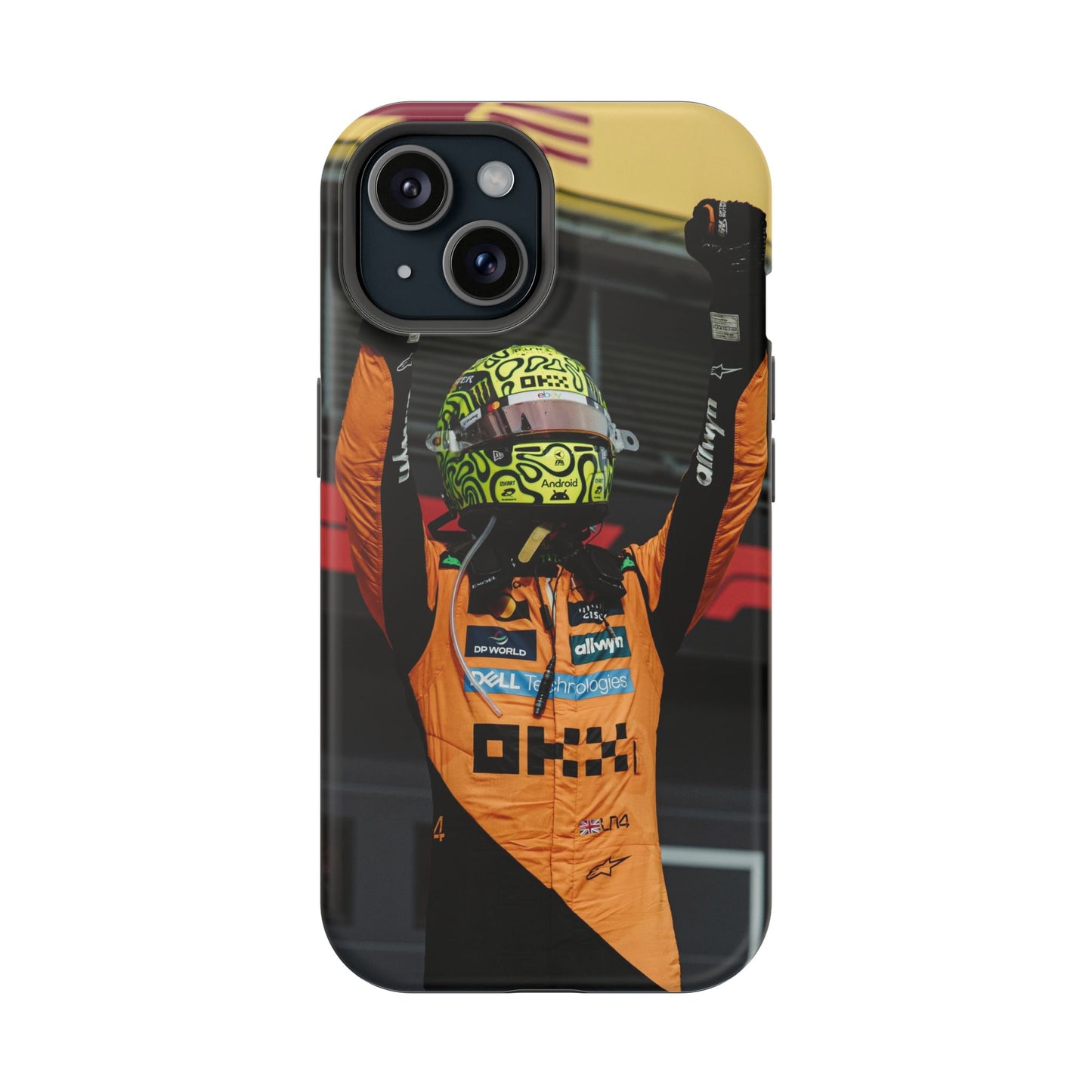Lando Norris Phone Case – Neon Helmet Edition