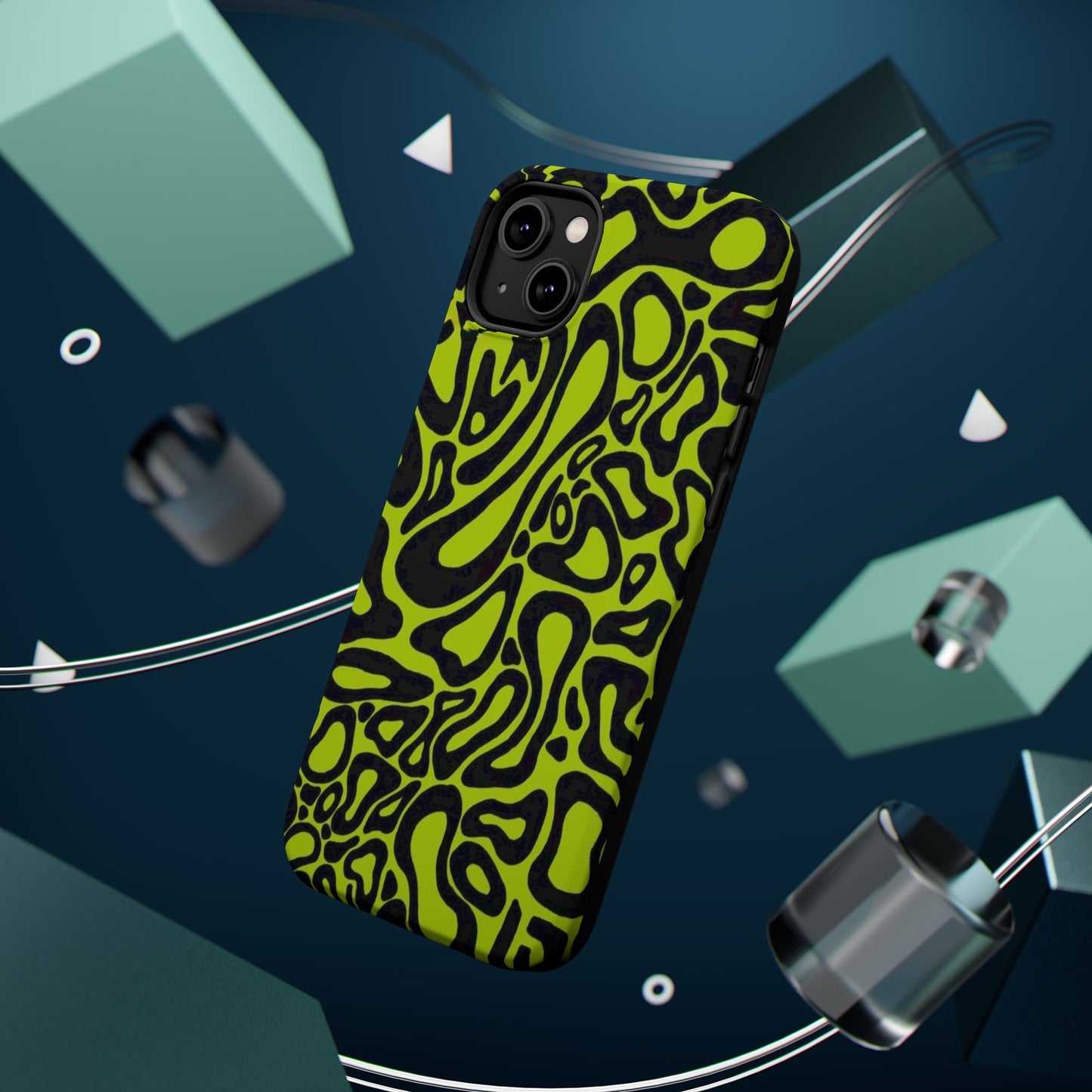 McLaren Formula 1 Phone Case – Neon Green Abstract Design