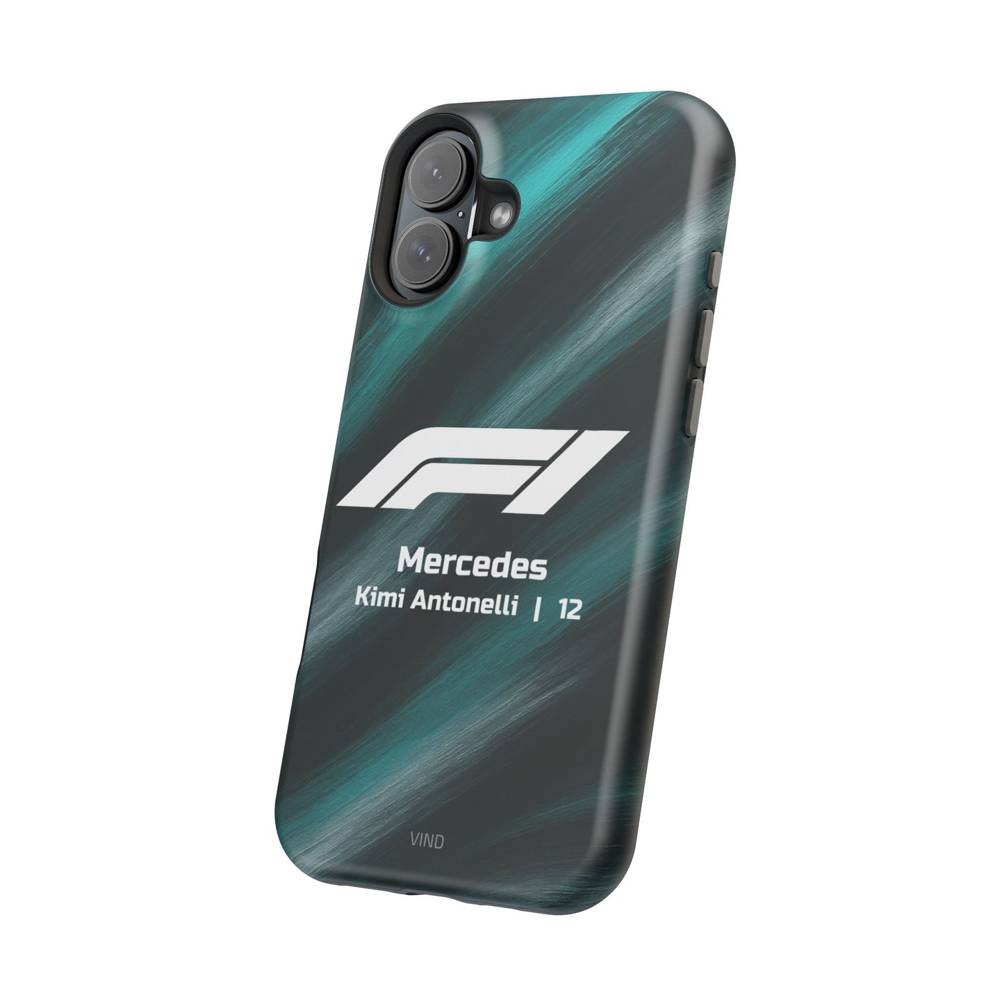 Kimi Antonelli Mercedes F1 Phone Case – 2025 Season Official Design | MagSafe