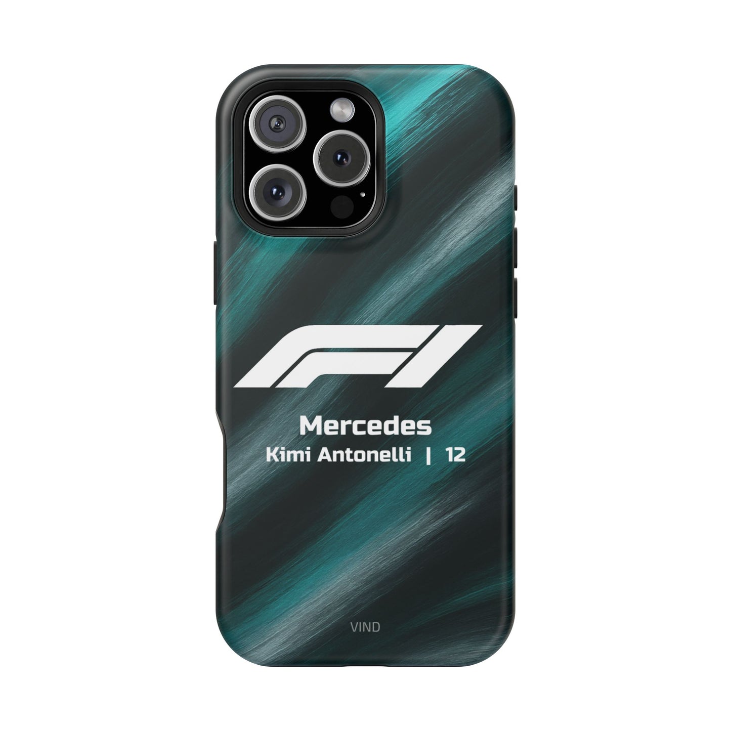 Kimi Antonelli Mercedes F1 Phone Case – 2025 Season Official Design | MagSafe