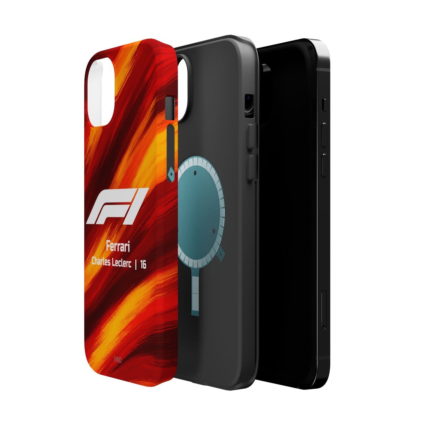 Charles Leclerc Ferrari F1 Phone Case – 2025 Season Official Design | MagSafe