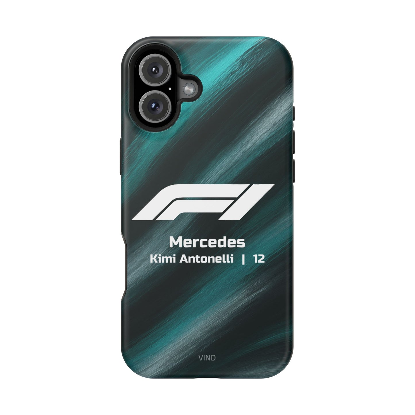 Kimi Antonelli Mercedes F1 Phone Case – 2025 Season Official Design | MagSafe
