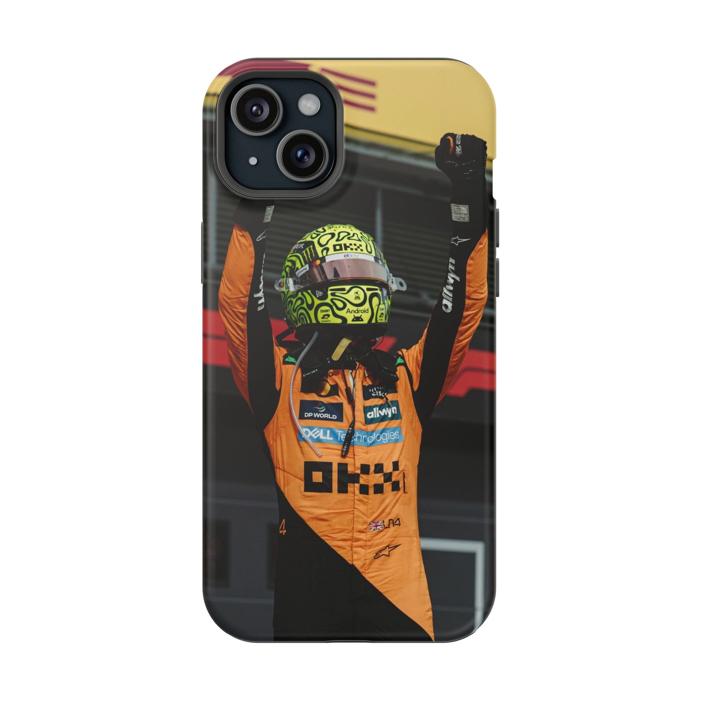 Lando Norris Phone Case – Neon Helmet Edition