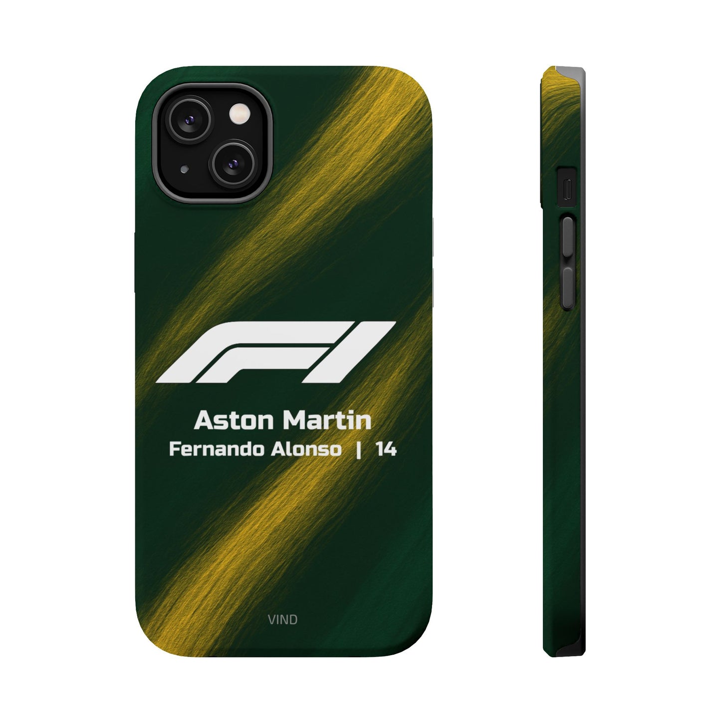 Fernando Alonso Aston Martin F1 Phone Case – 2025 Season Official Design | MagSafe