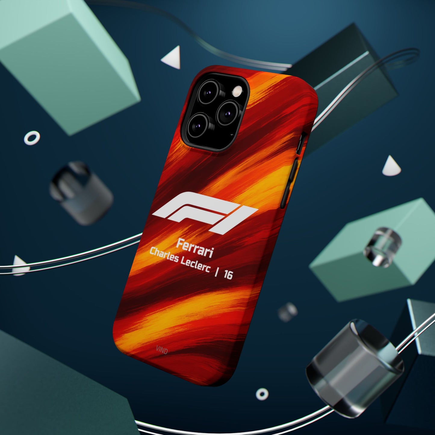 Charles Leclerc Ferrari F1 Phone Case – 2025 Season Official Design | MagSafe