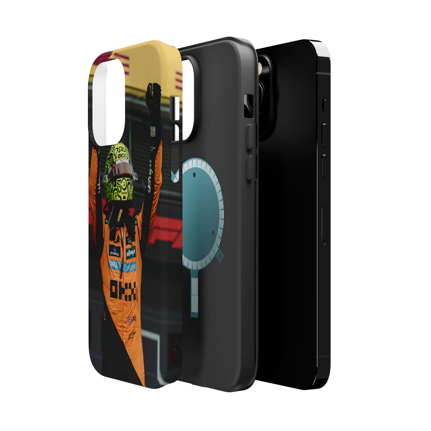 Lando Norris Phone Case – Neon Helmet Edition
