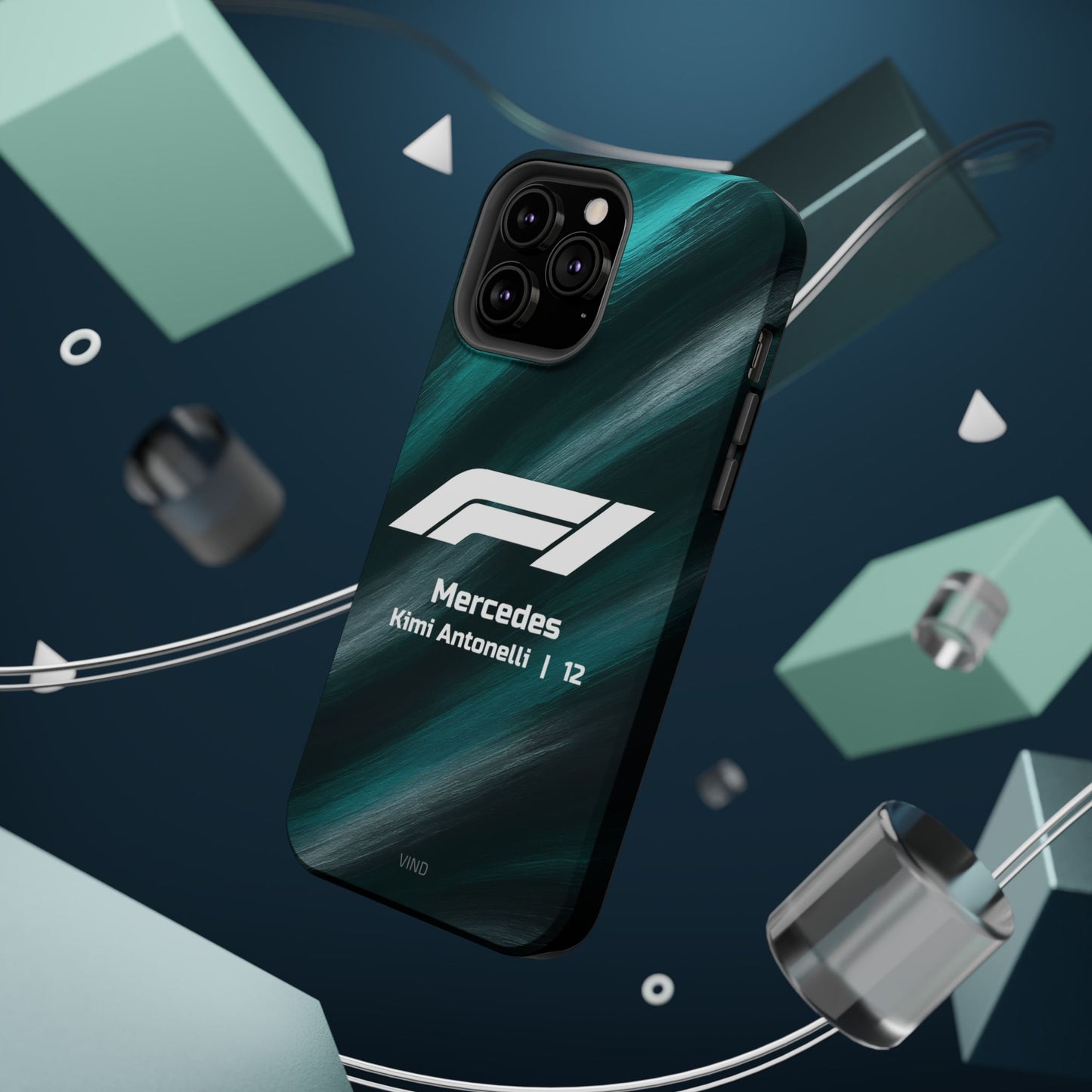 Kimi Antonelli Mercedes F1 Phone Case – 2025 Season Official Design | MagSafe