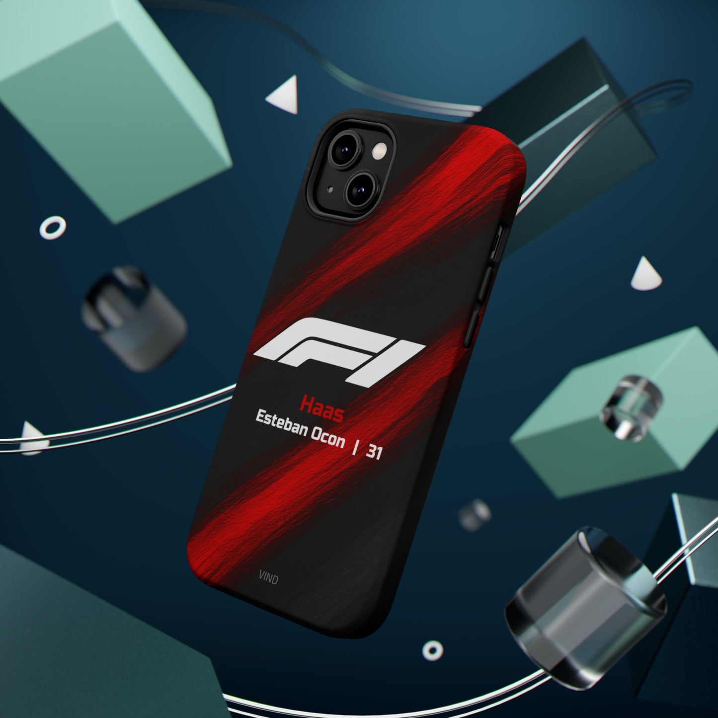 Esteban Ocon Haas F1 Phone Case – 2025 Season Official Design | MagSafe