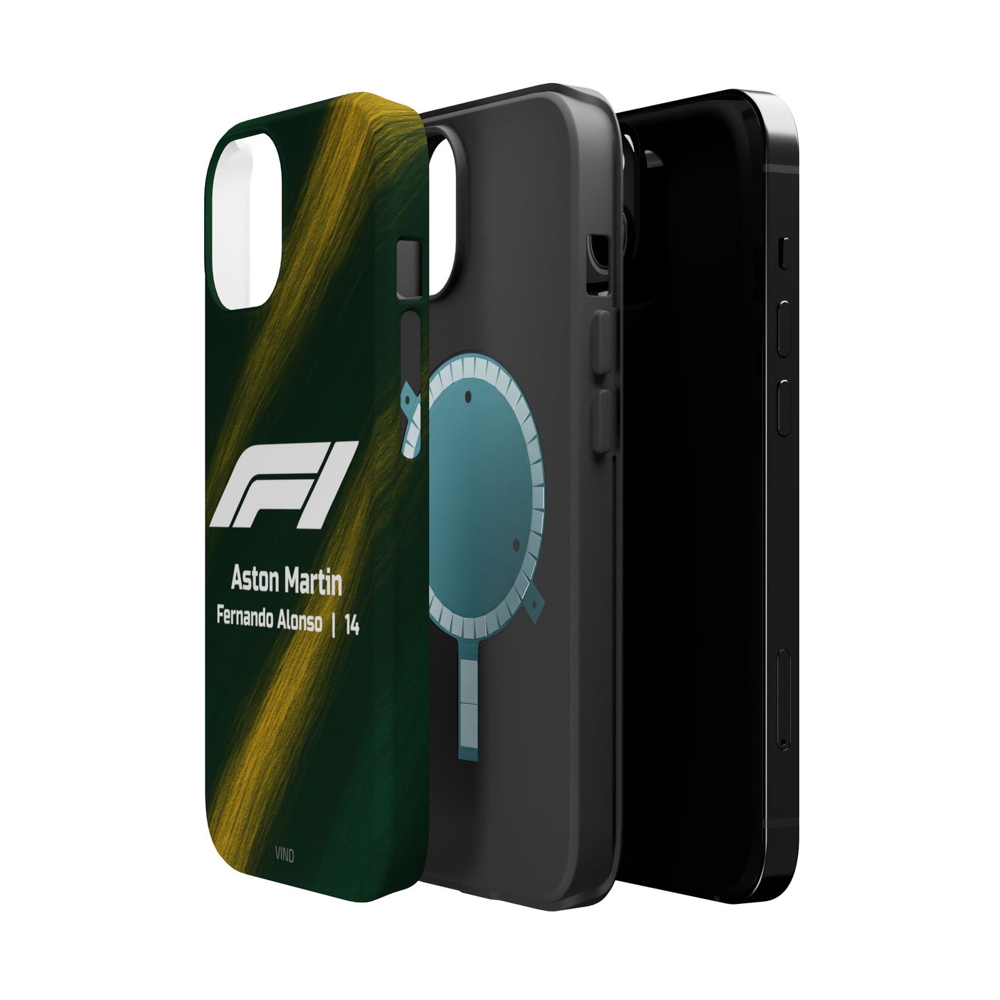 Fernando Alonso Aston Martin F1 Phone Case – 2025 Season Official Design | MagSafe
