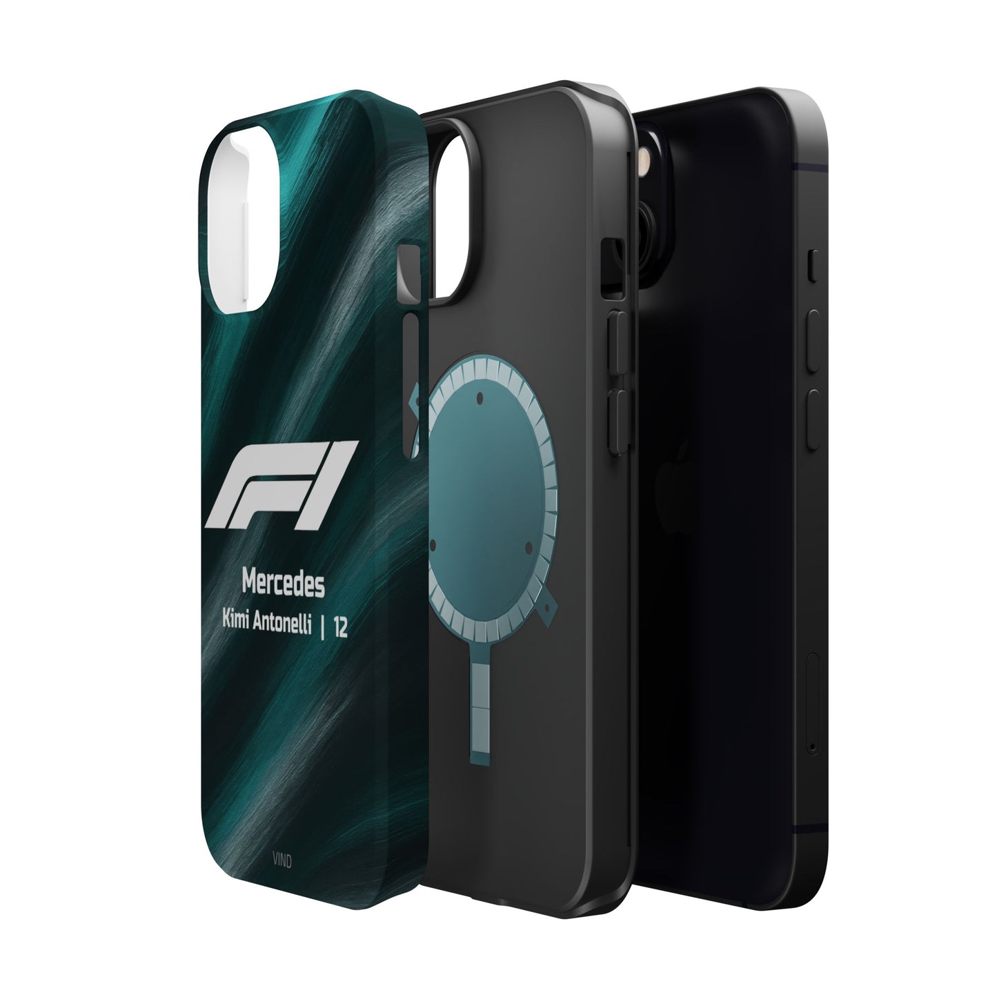 Kimi Antonelli Mercedes F1 Phone Case – 2025 Season Official Design | MagSafe
