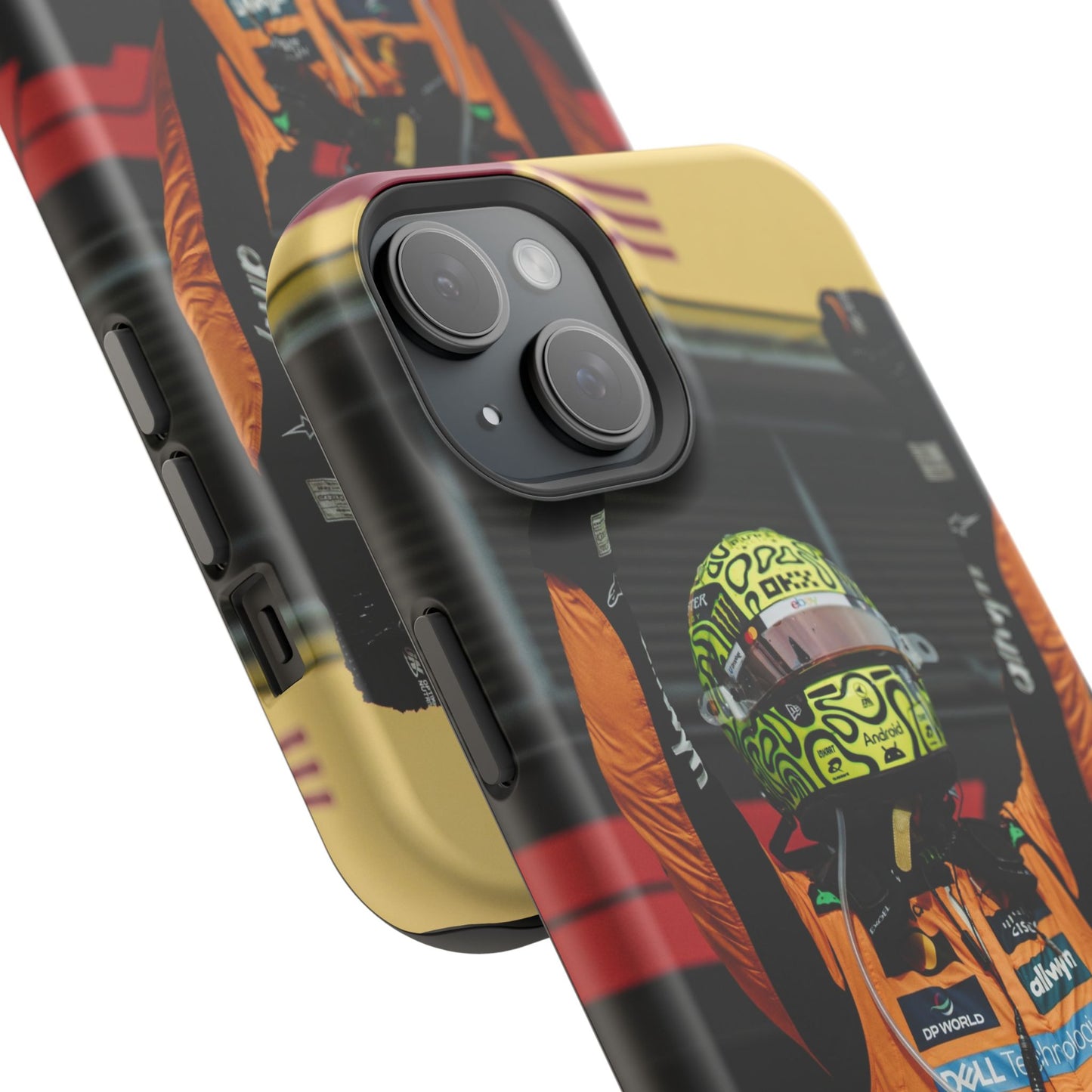 Lando Norris Phone Case – Neon Helmet Edition