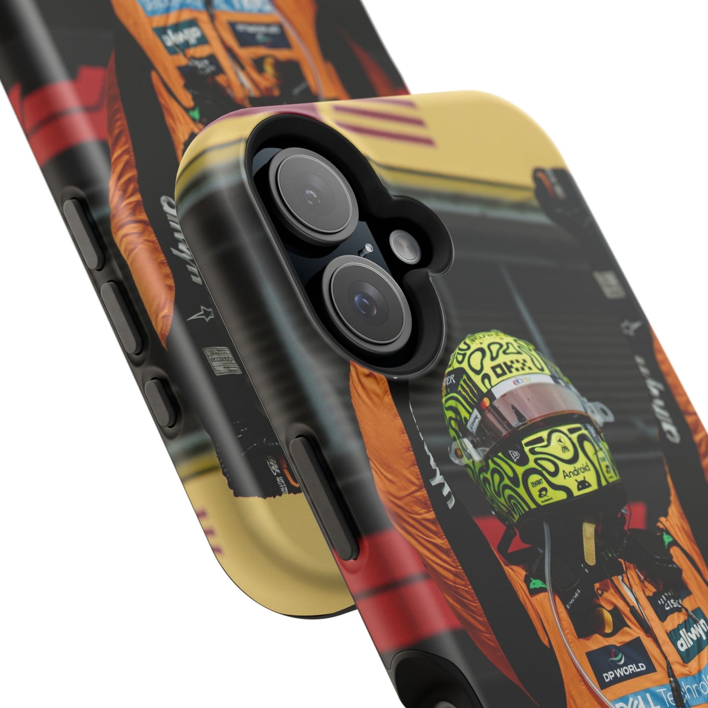 Lando Norris Phone Case – Neon Helmet Edition