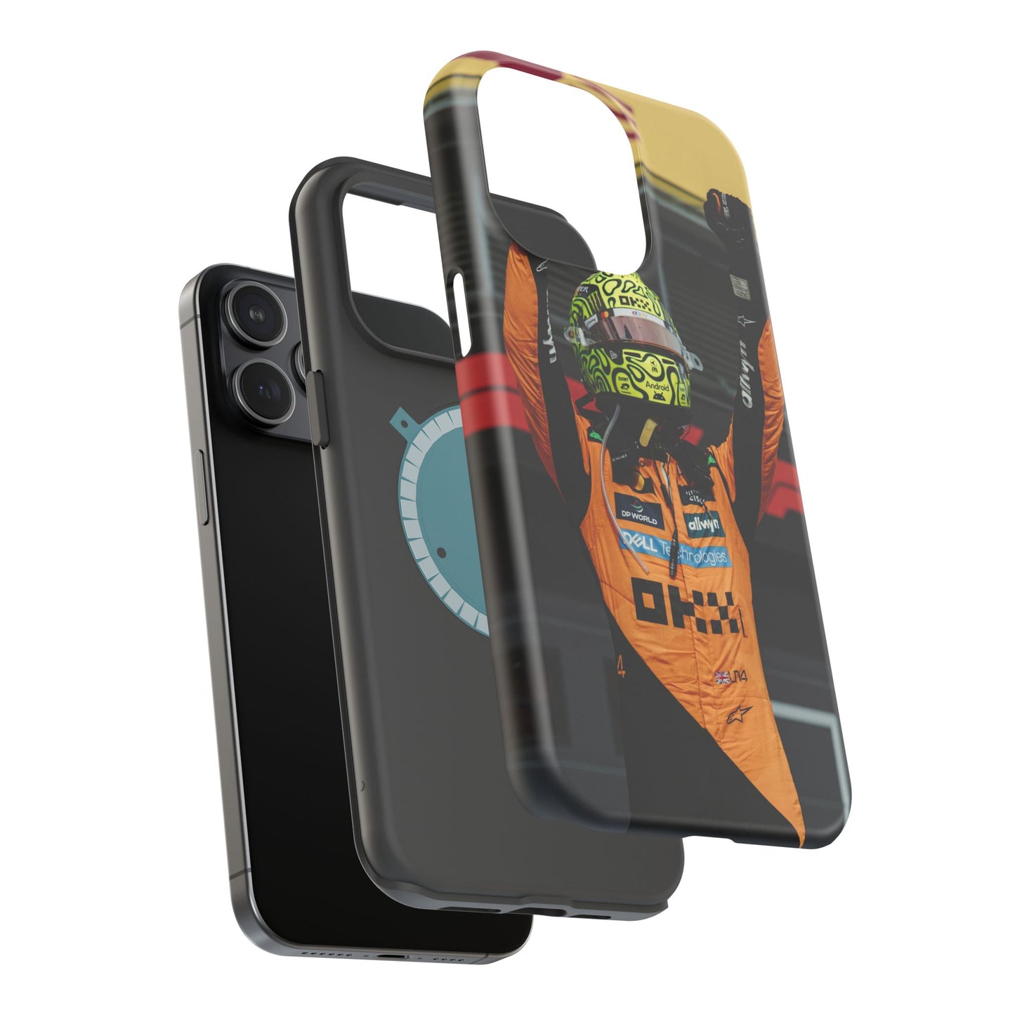 Lando Norris Phone Case – Neon Helmet Edition