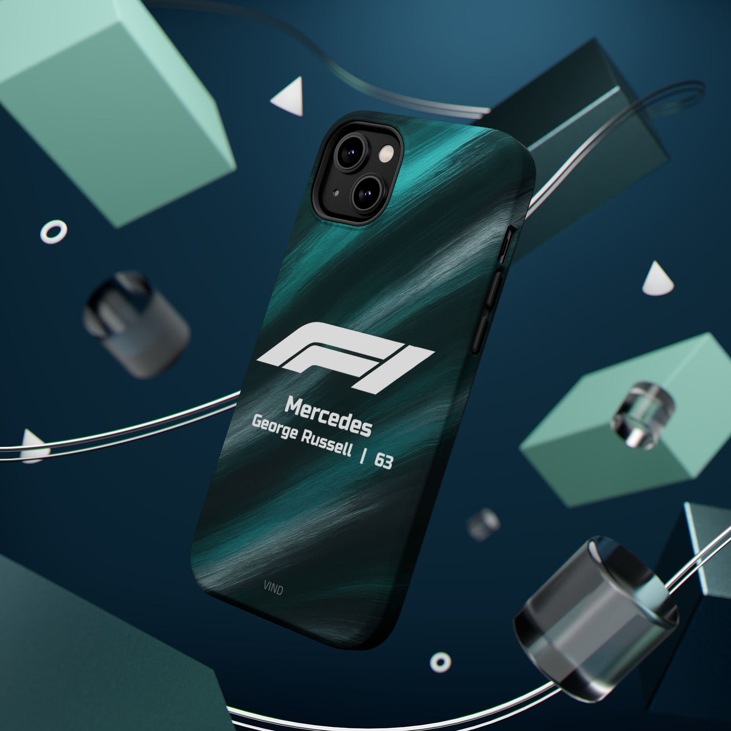 George Russell Mercedes F1 Phone Case – 2025 Season Official Design | MagSafe