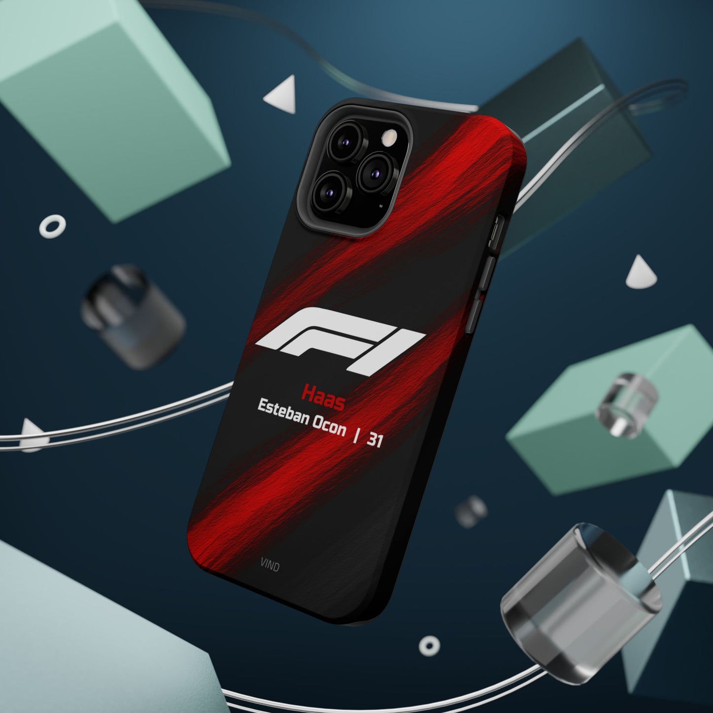 Esteban Ocon Haas F1 Phone Case – 2025 Season Official Design | MagSafe