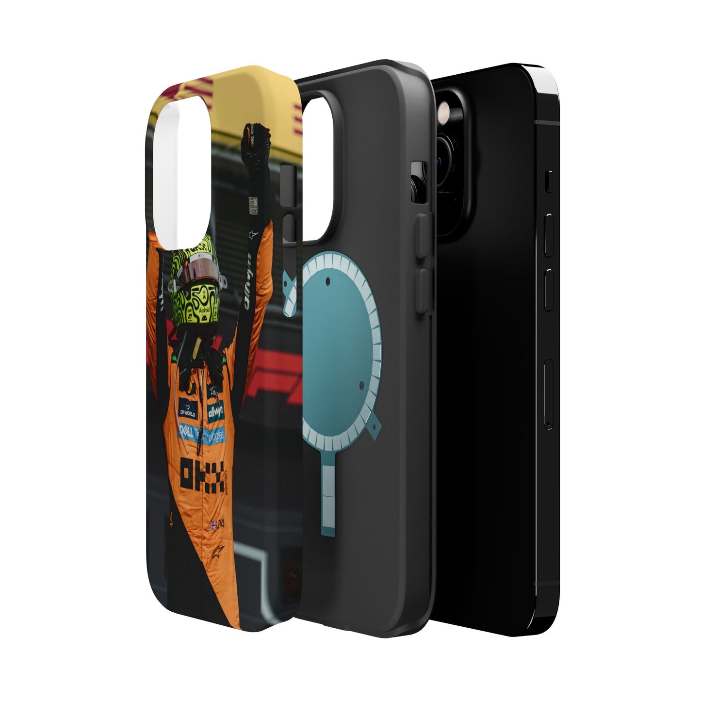 Lando Norris Phone Case – Neon Helmet Edition