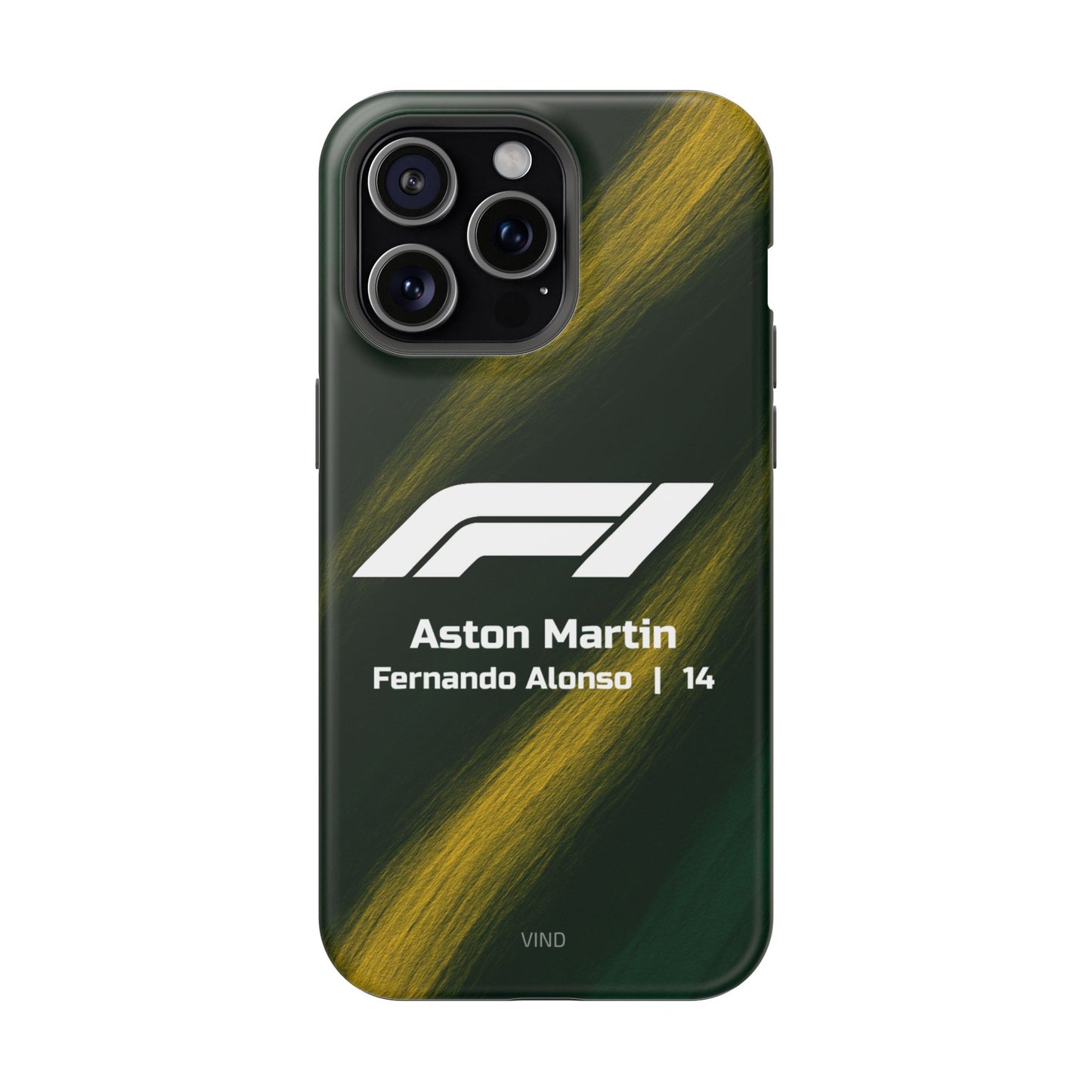 Fernando Alonso Aston Martin F1 Phone Case – 2025 Season Official Design | MagSafe