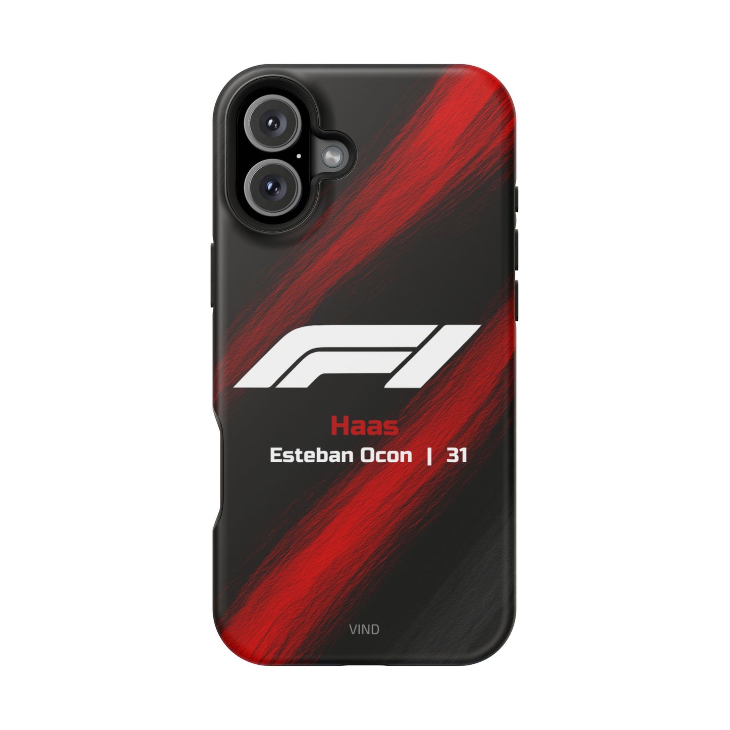 Esteban Ocon Haas F1 Phone Case – 2025 Season Official Design | MagSafe