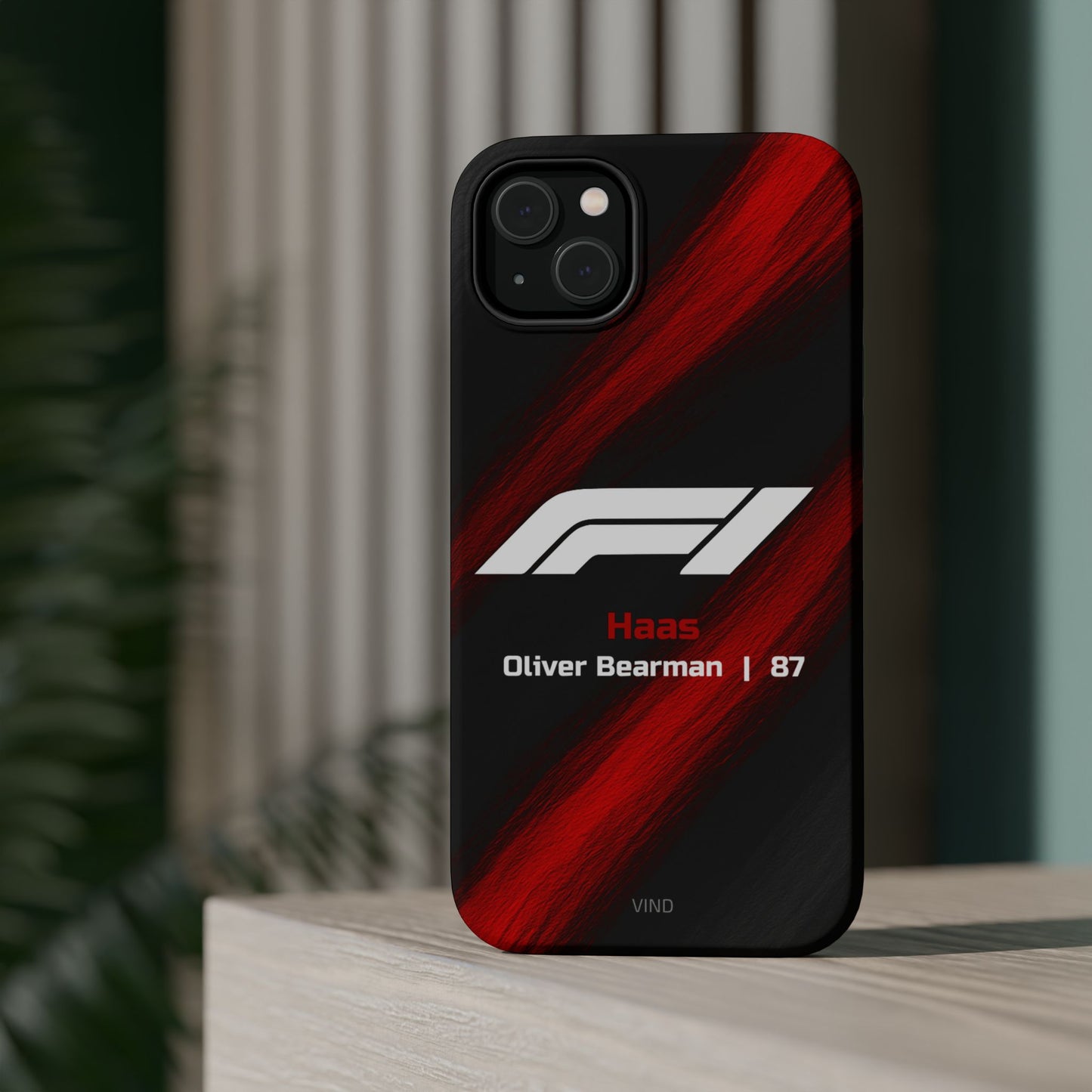 Oliver Bearman Haas F1 Phone Case – 2025 Season Official Design | MagSafe