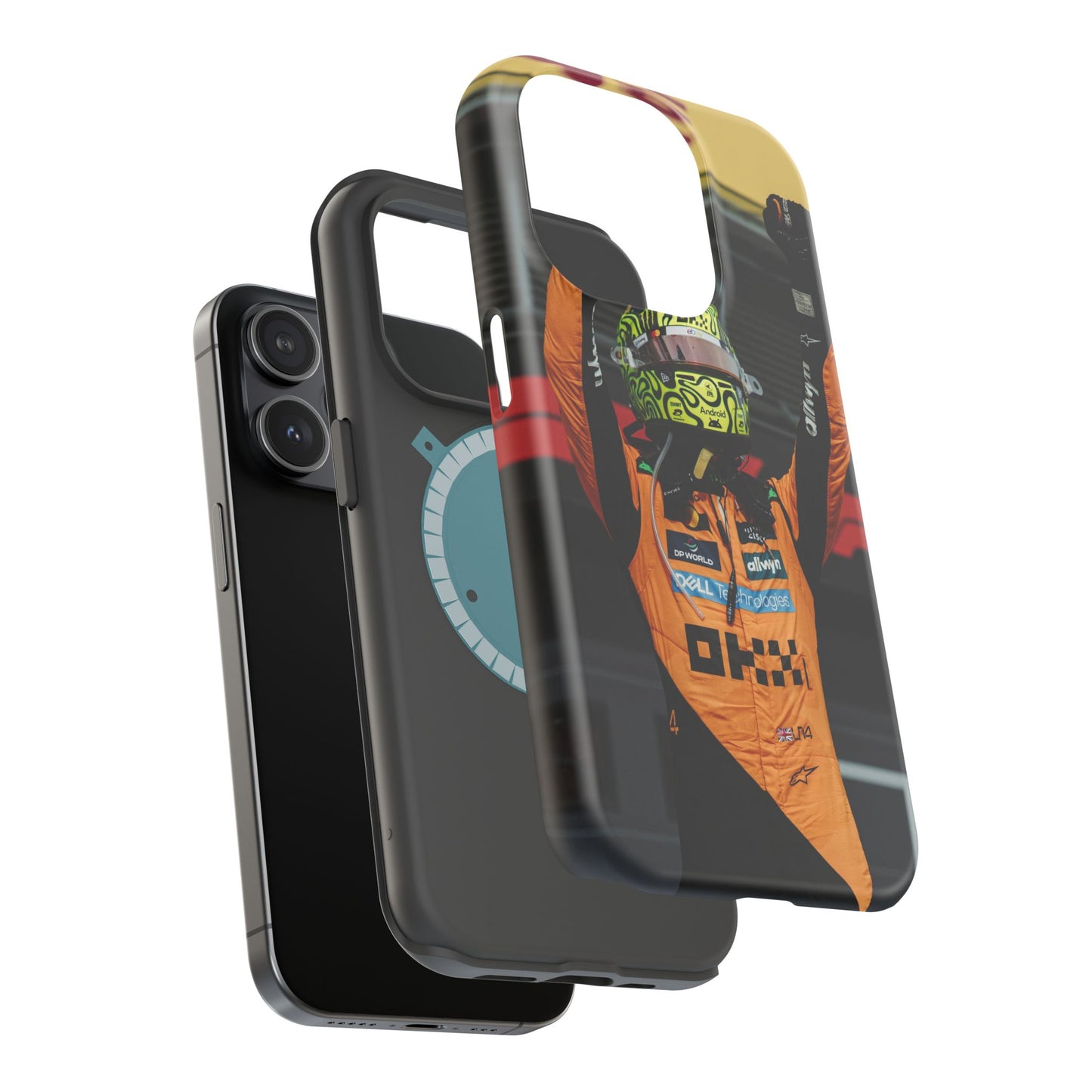 Lando Norris Phone Case – Neon Helmet Edition