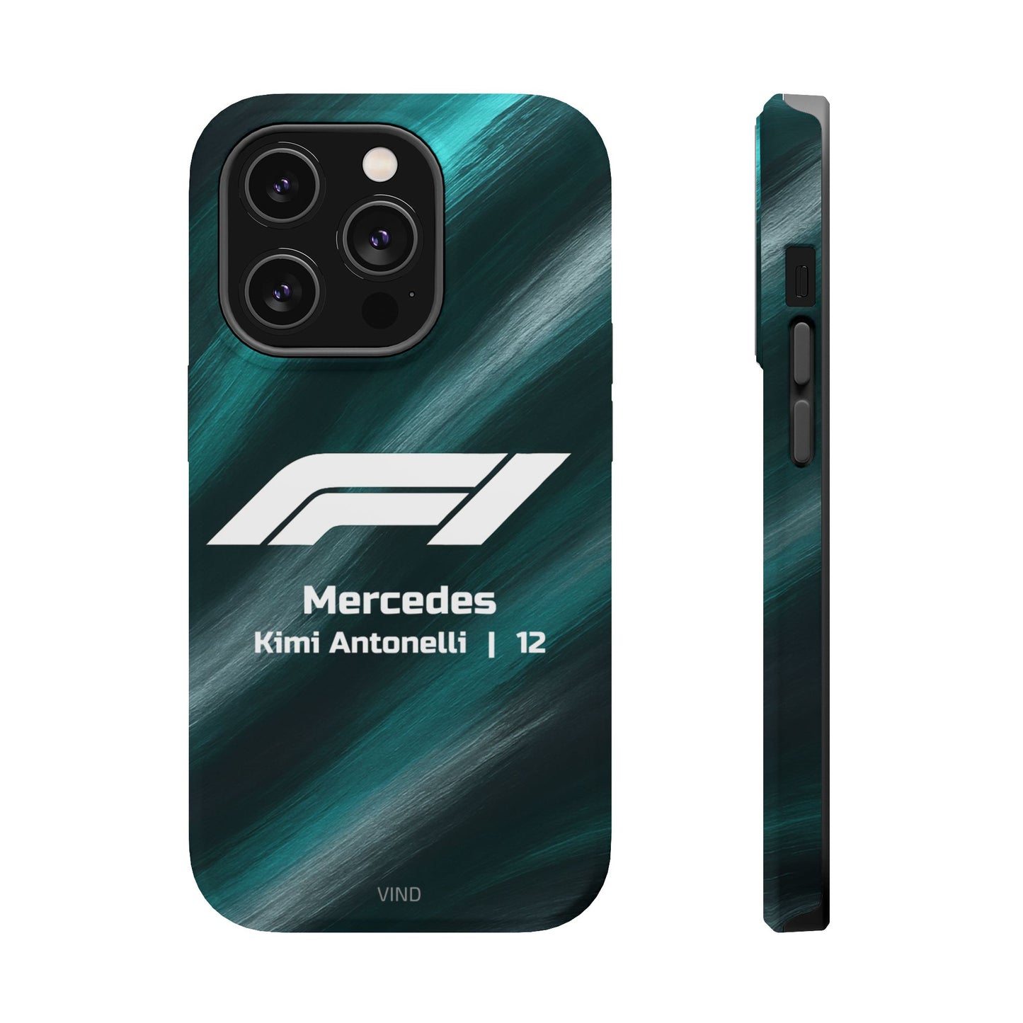 Kimi Antonelli Mercedes F1 Phone Case – 2025 Season Official Design | MagSafe