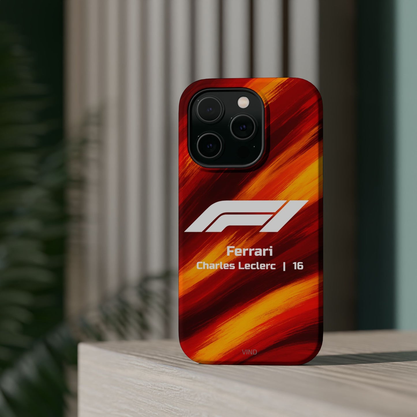 Charles Leclerc Ferrari F1 Phone Case – 2025 Season Official Design | MagSafe