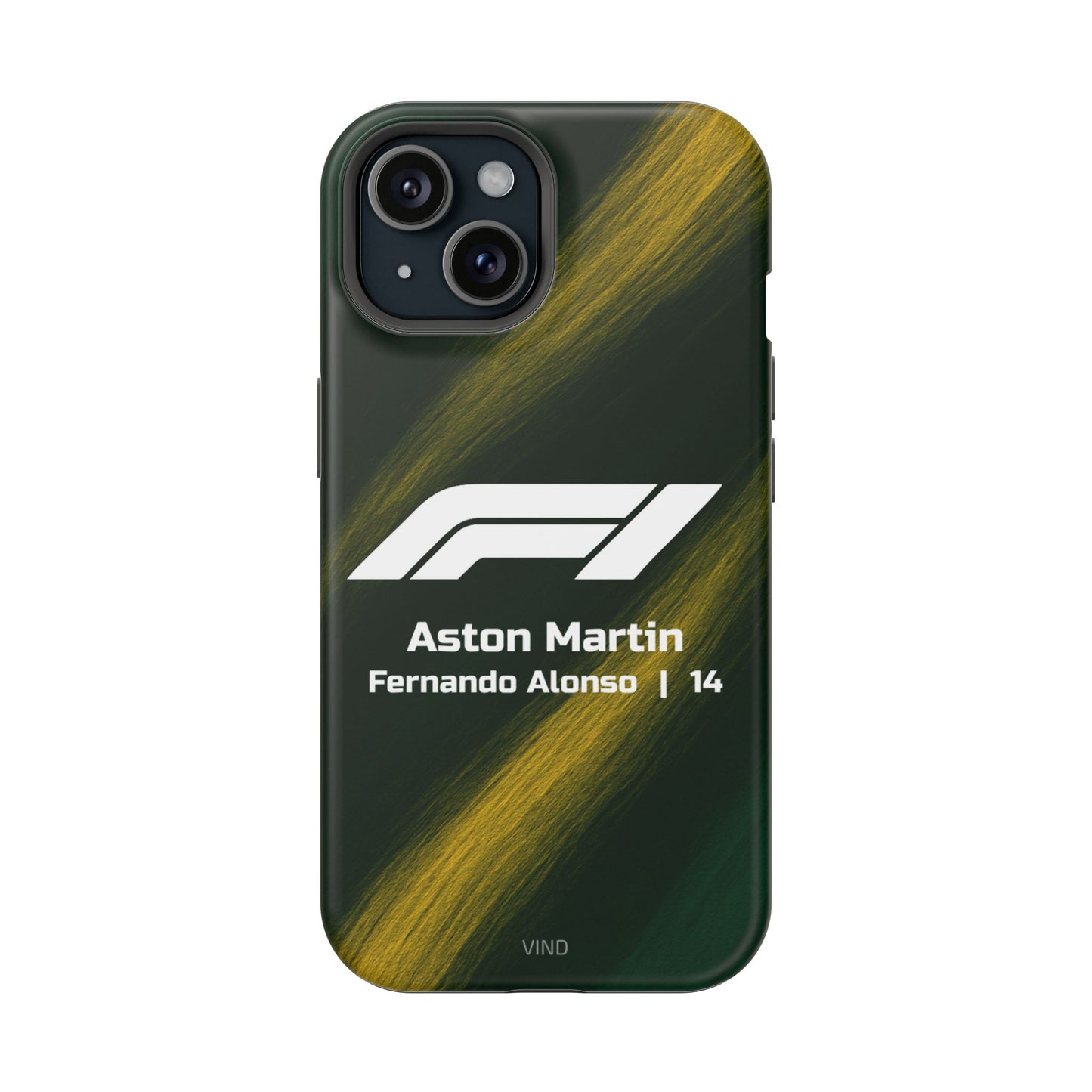 Fernando Alonso Aston Martin F1 Phone Case – 2025 Season Official Design | MagSafe
