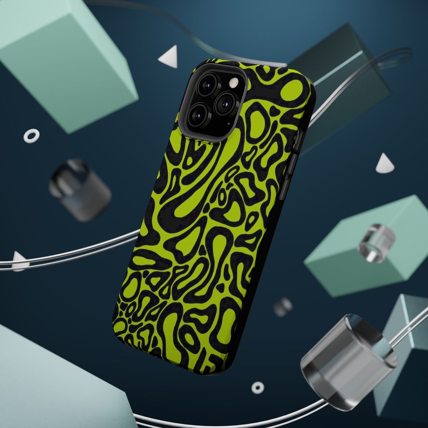 McLaren Formula 1 Phone Case – Neon Green Abstract Design