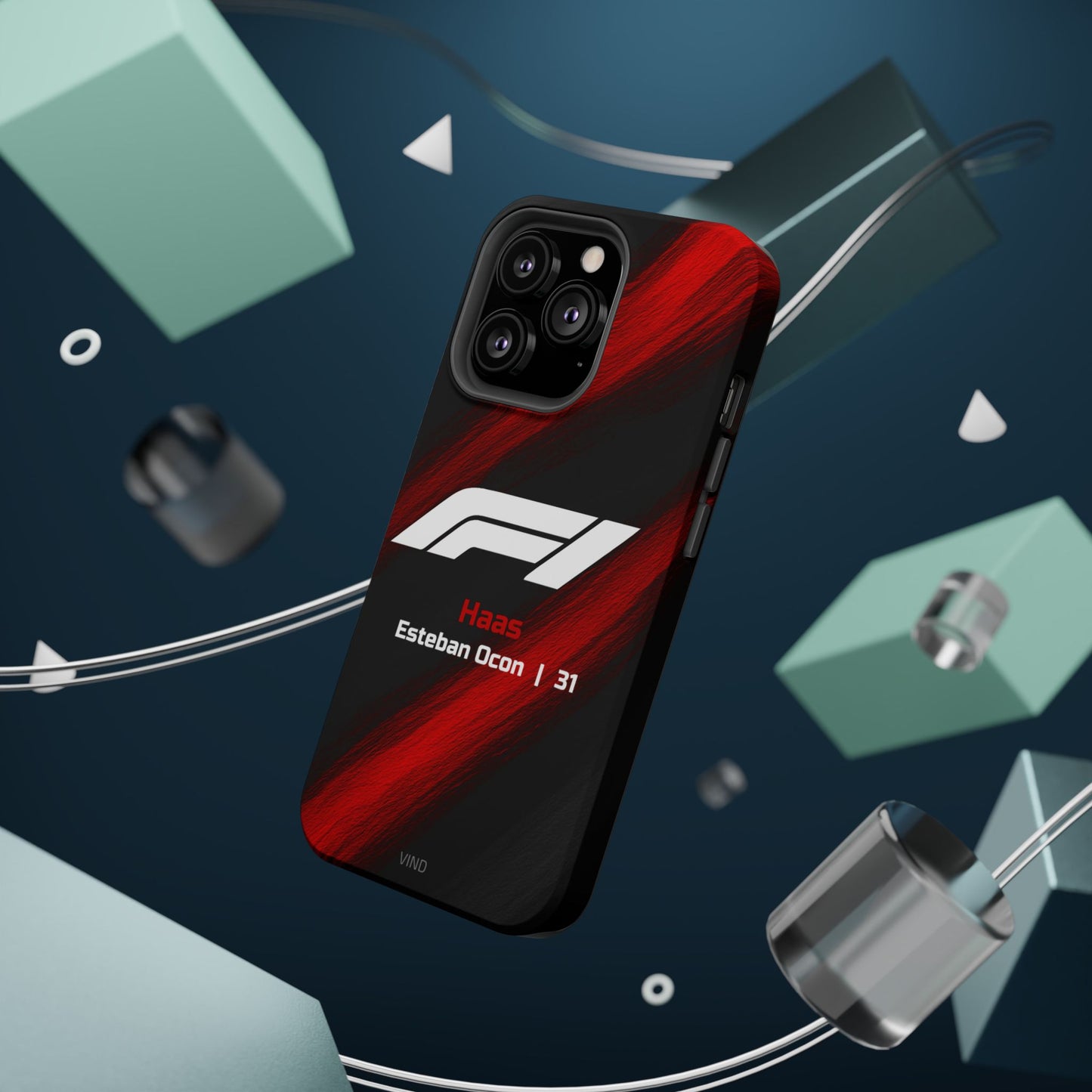 Esteban Ocon Haas F1 Phone Case – 2025 Season Official Design | MagSafe