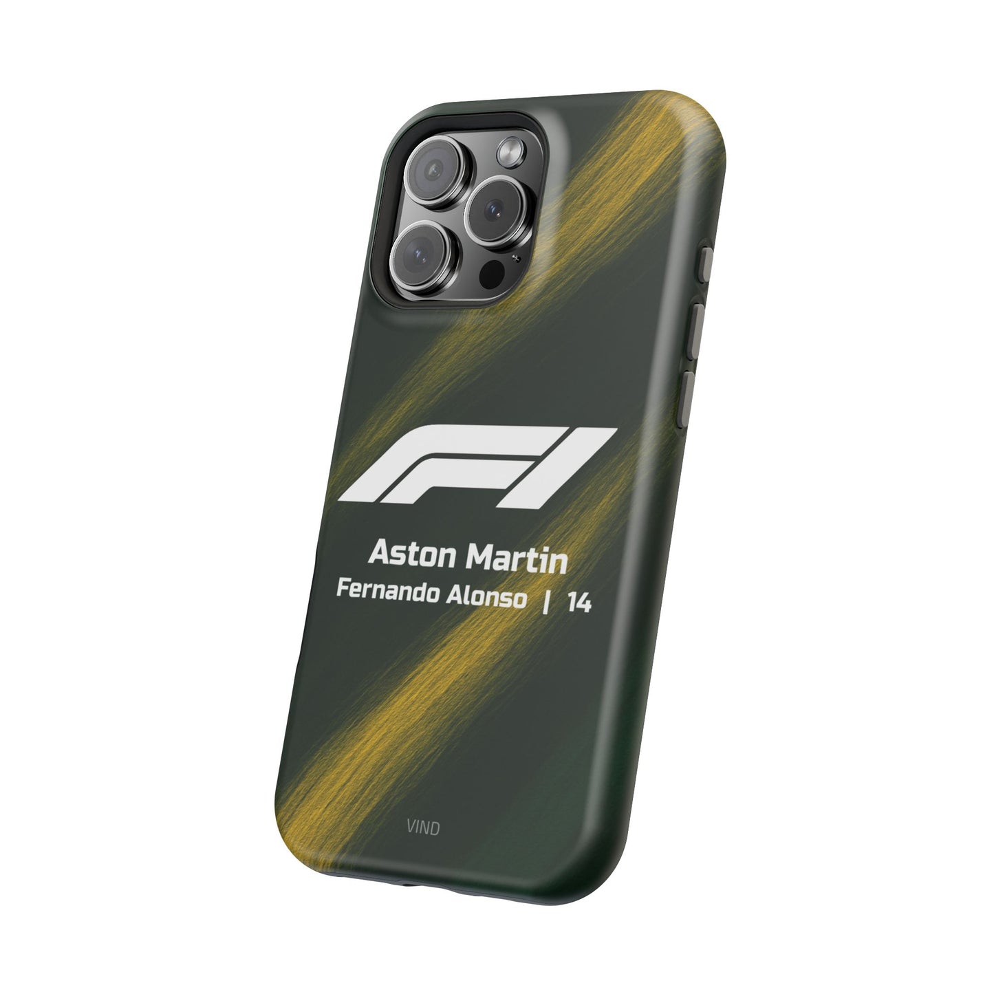 Fernando Alonso Aston Martin F1 Phone Case – 2025 Season Official Design | MagSafe