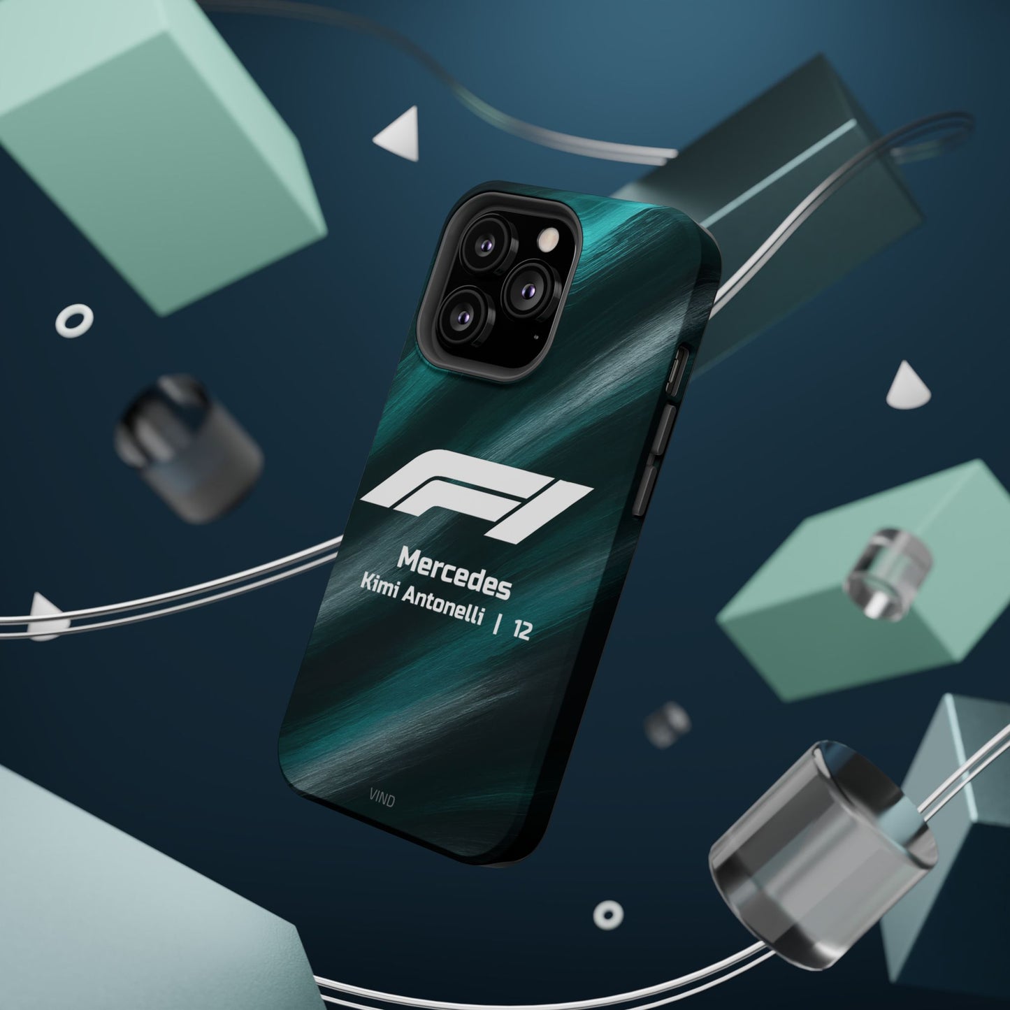 Kimi Antonelli Mercedes F1 Phone Case – 2025 Season Official Design | MagSafe